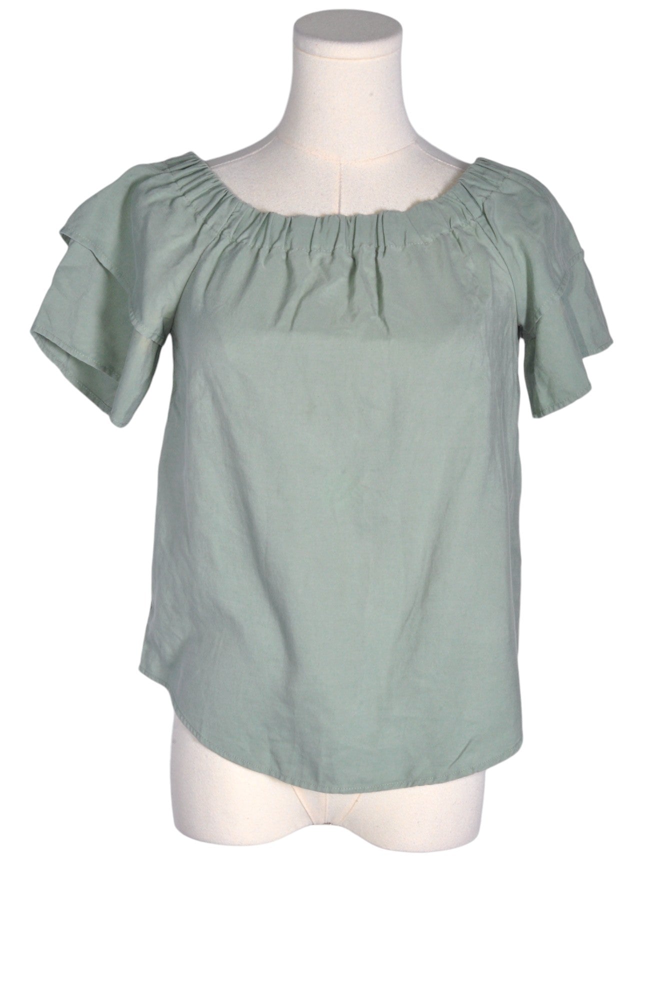 H&M Second Hand Green Regular Fit Women's Blouse - Size 4