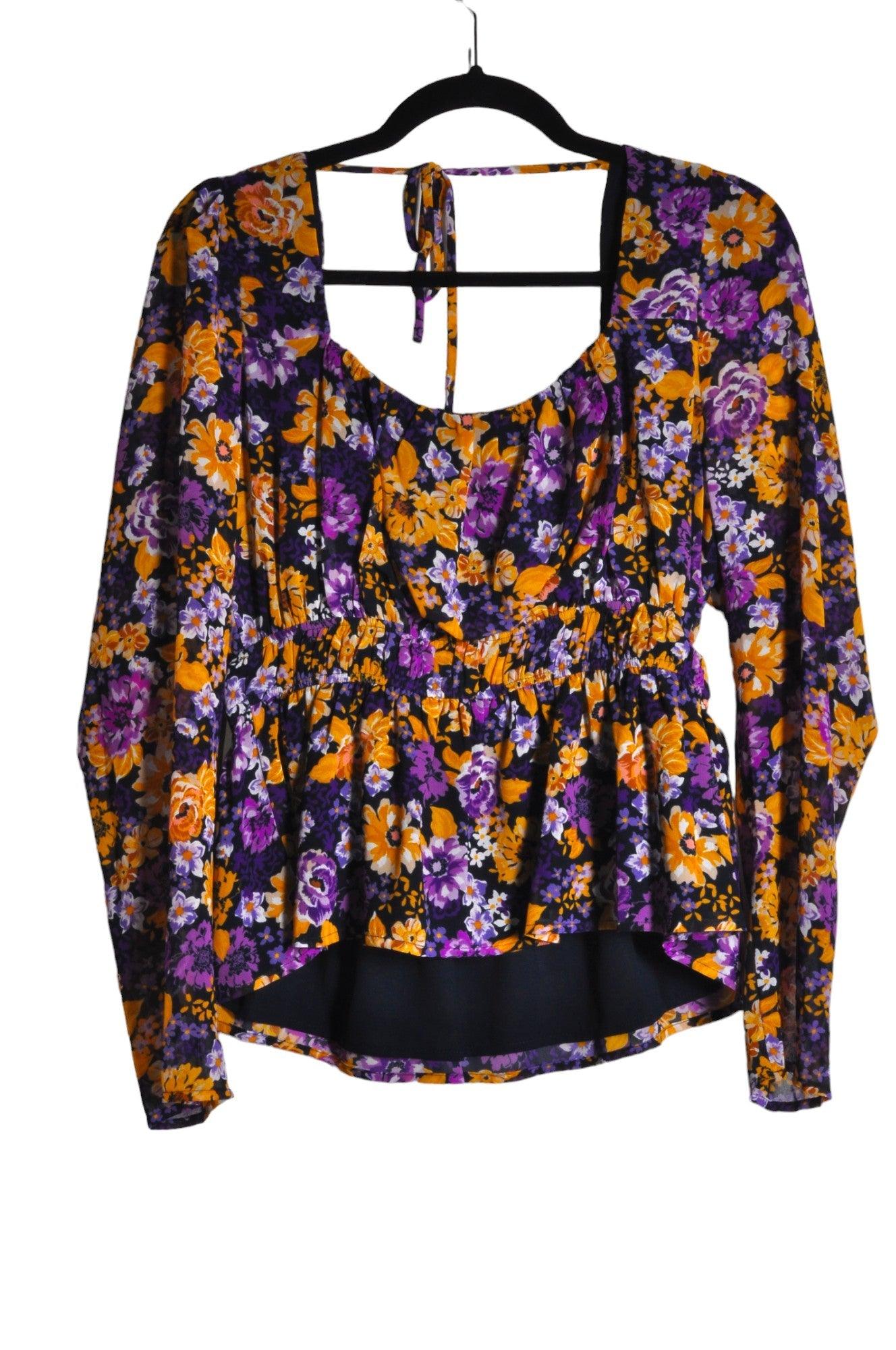Stylish ASTR Purple Regular-Fit Women's Blouses - Size XL