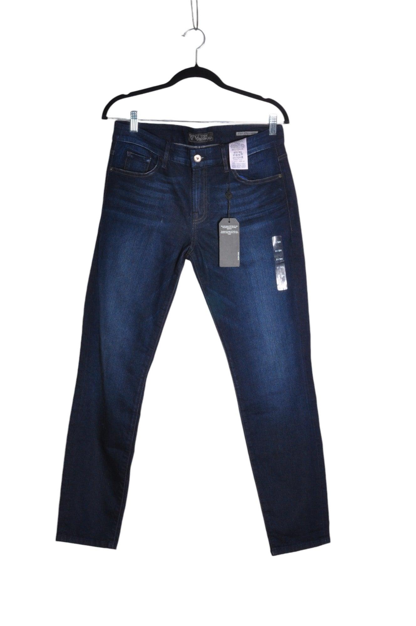 GUESS Stylish Women's Blue Regular Fit Straight-Legged Jeans - Size 31