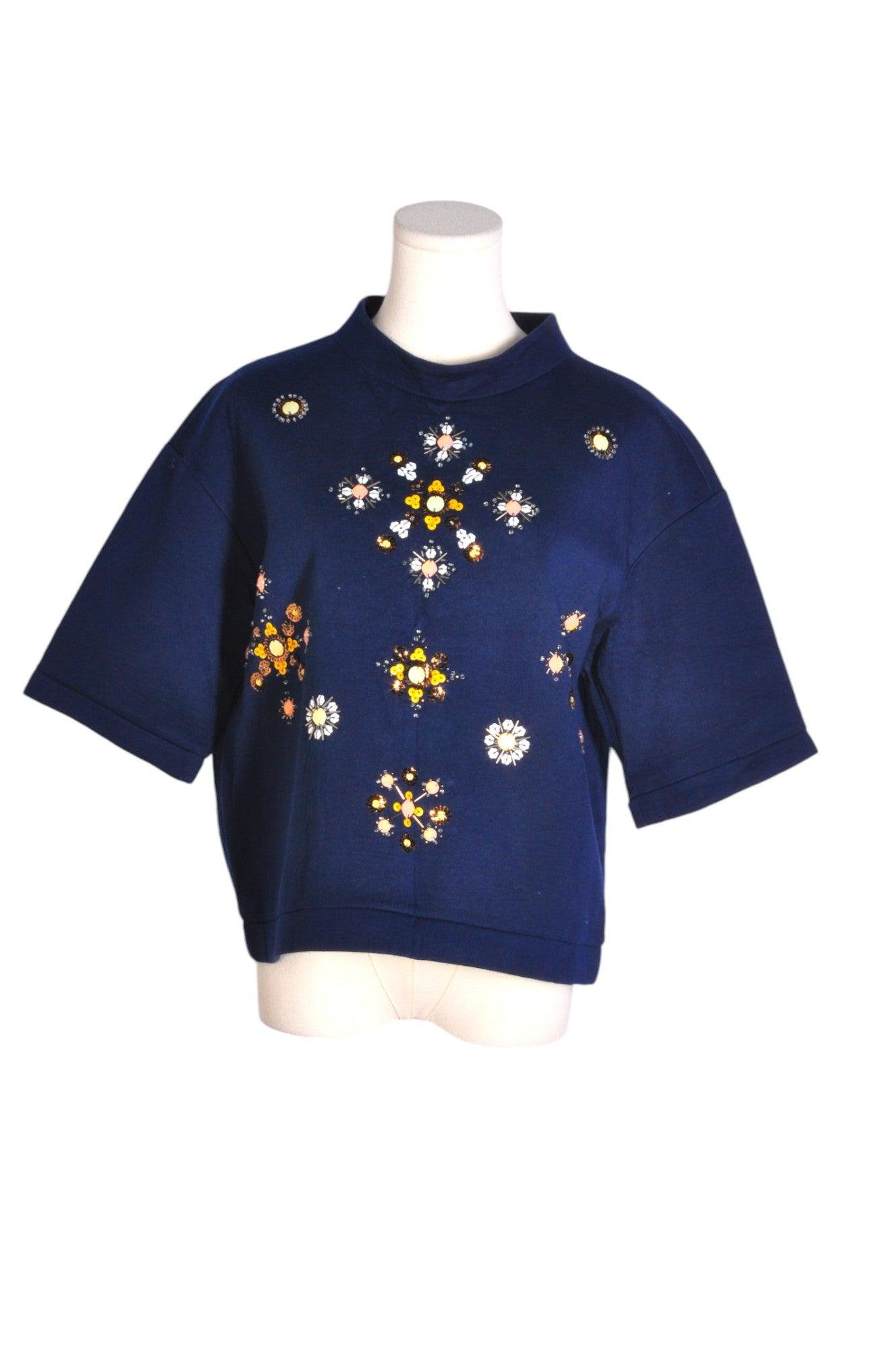 Stylish H&M Second - Hand Women's Regular Fit Blue Blouse - Size S