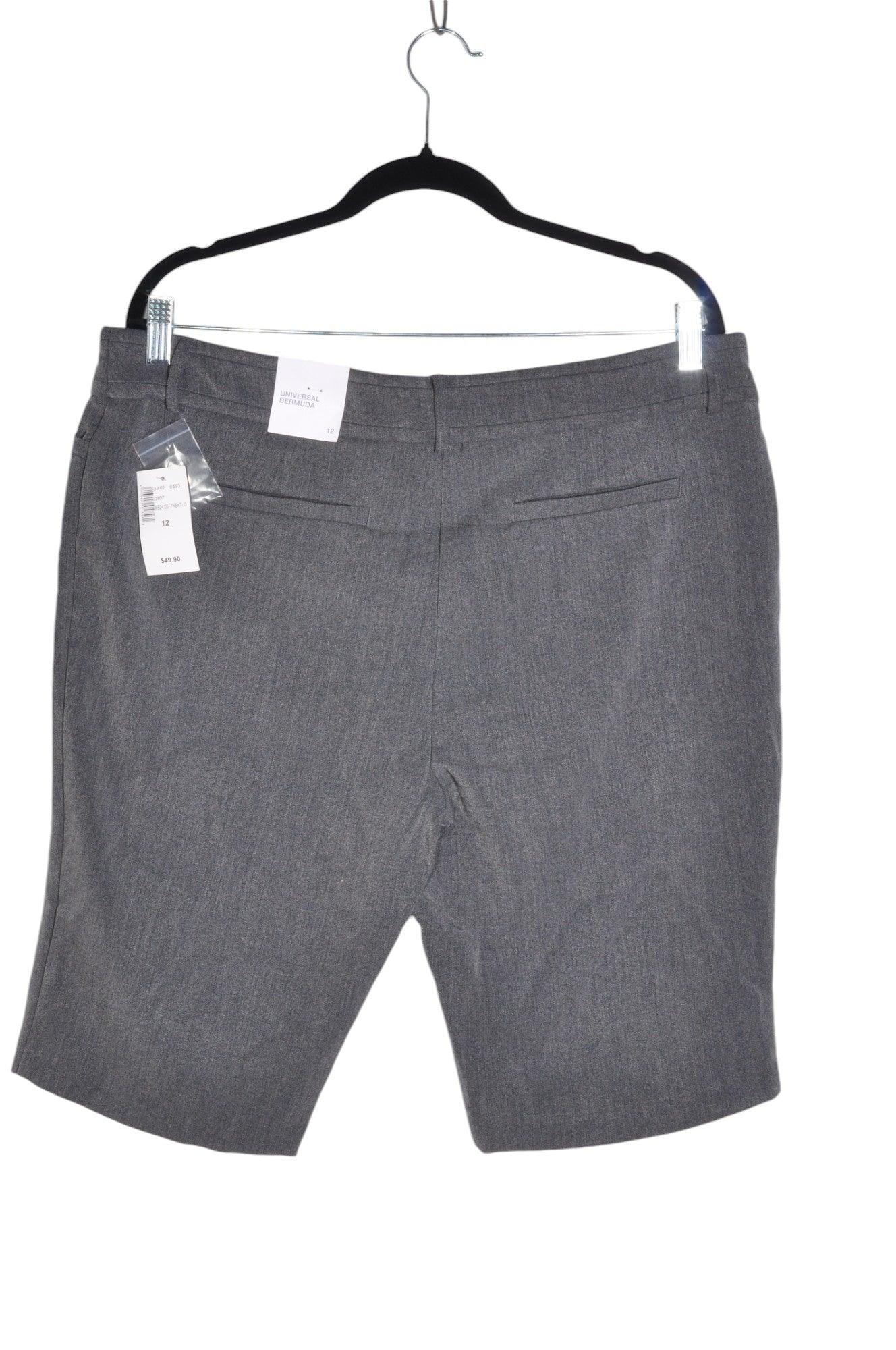 RICKI'S Stylish Women's Classic Gray Regular-Fit Shorts - Size 12