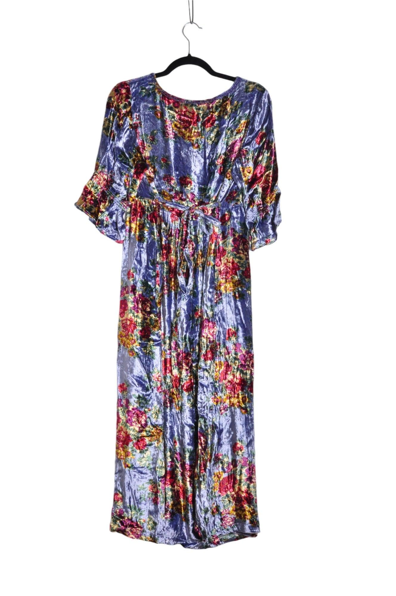 APRIL CORNELL Stylish Blue Regular-Fit Women's Maxi Dress - Size S
