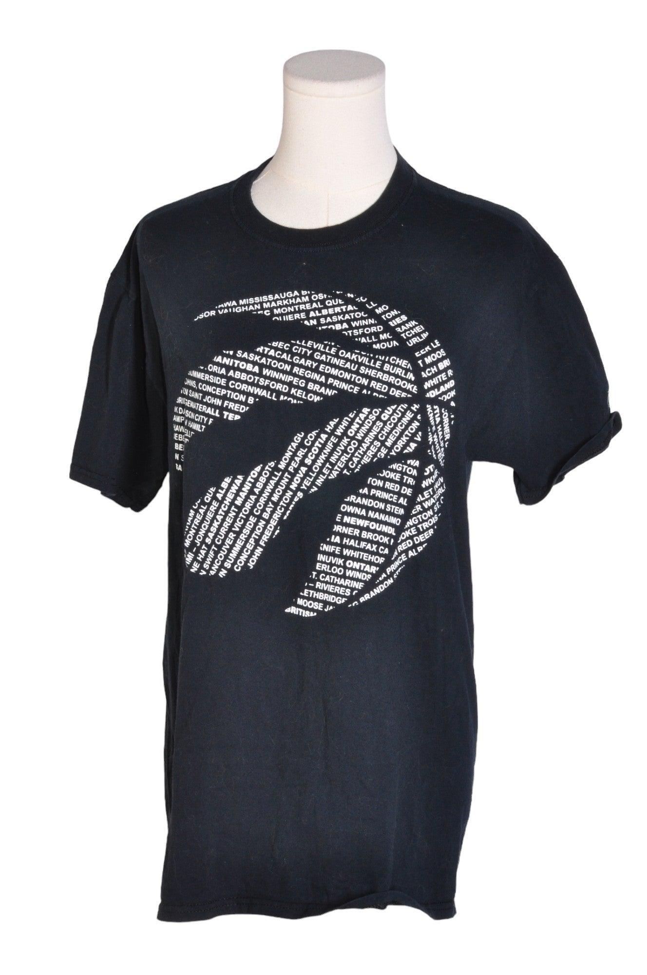 ENTROPY Stylish Second - Hand Women's Black Regular - Fit T - Shirt in Size M