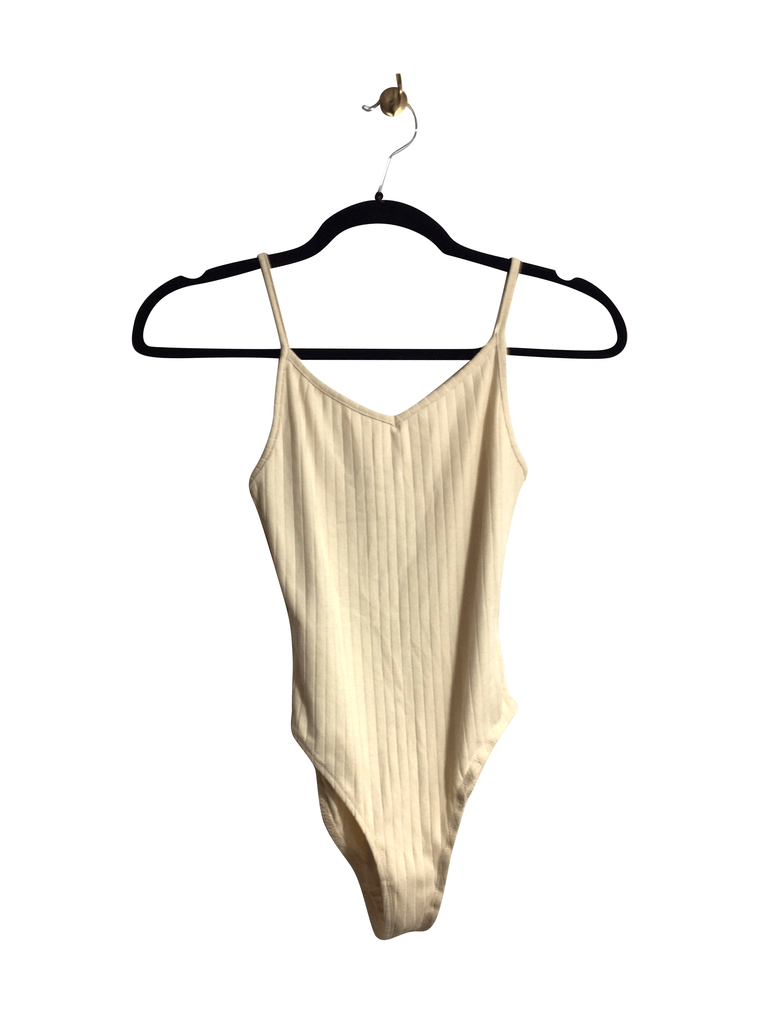 ARDENE Women's Regular Fit Beige Bodysuit in XS - Second Hand Fashion Find