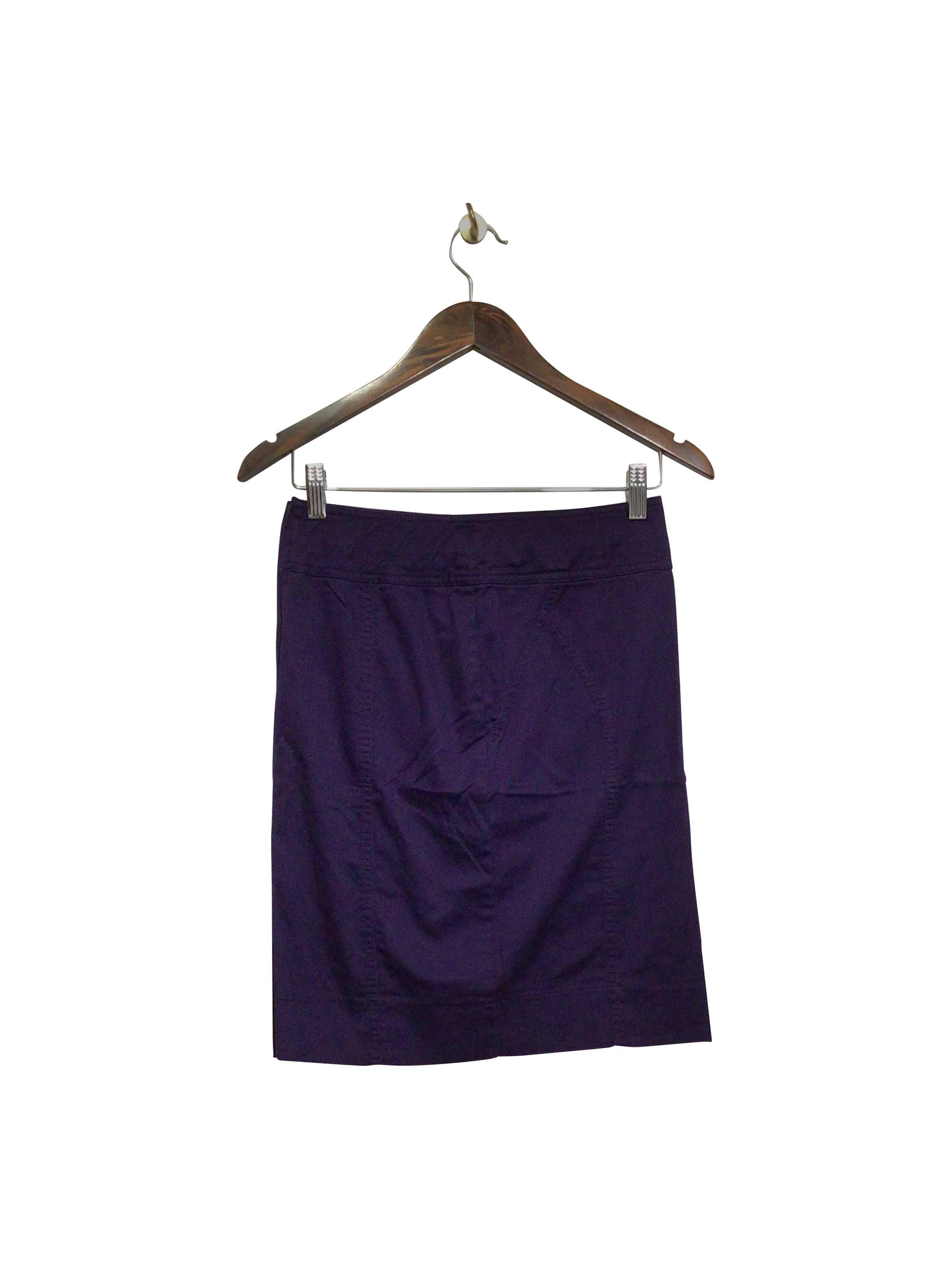 H&M Second Hand Regular Fit Knee-Length Purple Skirt - Size 4