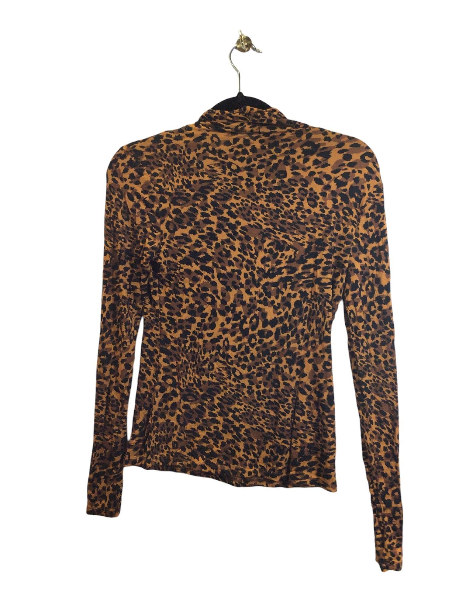 Stylish GUESS Women's Brown Regular Fit Turtleneck Tops - Size S