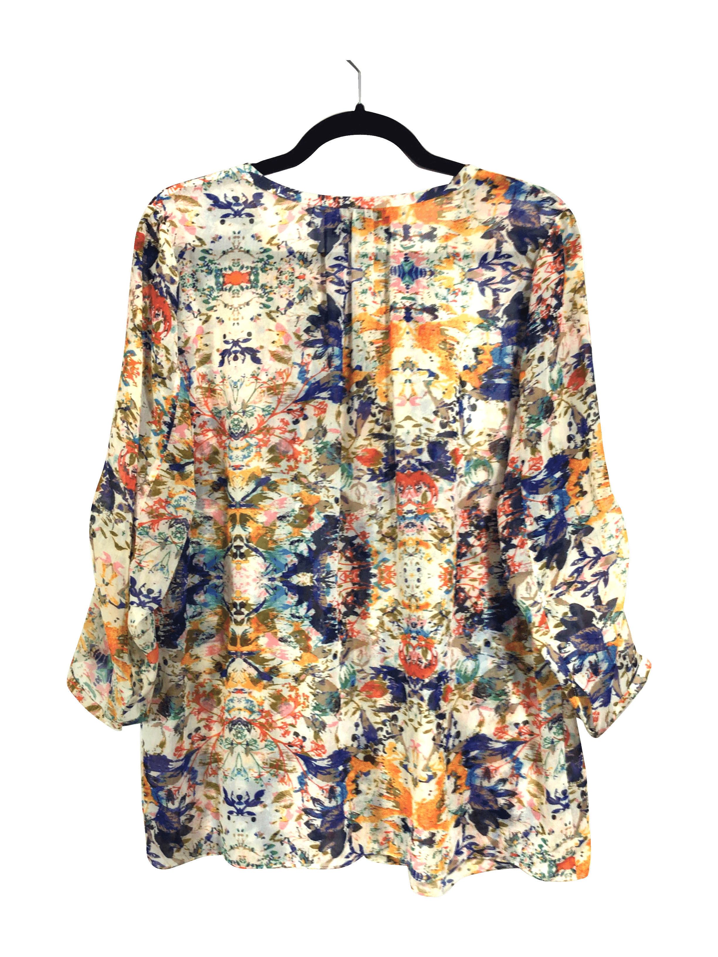 Stylish A PEA IN THE POD Orange Regular Fit Blouse - Size S