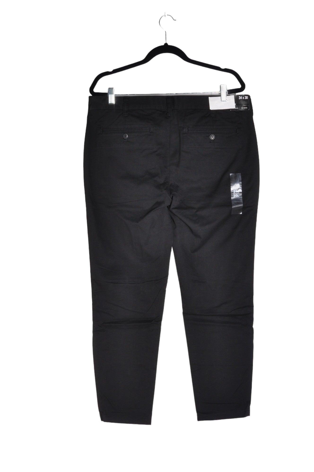 EXPRESS Men's Stylish Regular Fit Black Work Pants - Size 34x30