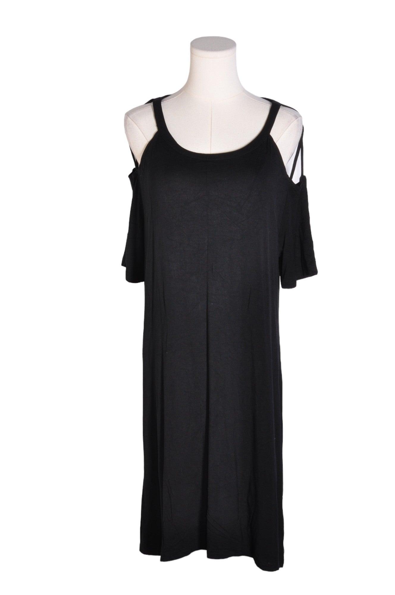 Stylish FABLETICS Women's Black XXL Regular Fit Shirt Dress