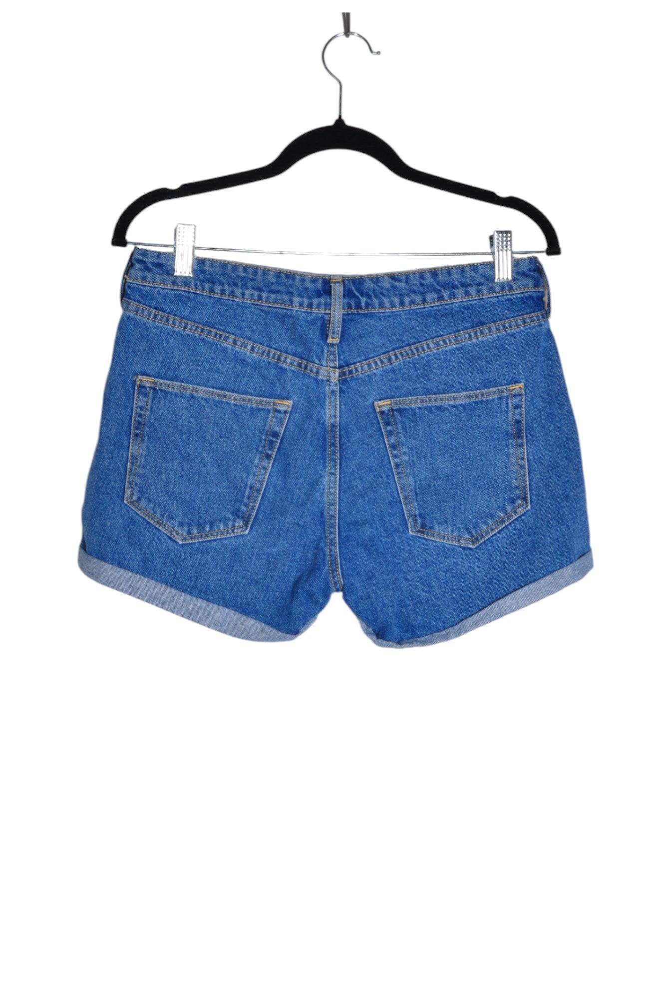 &DENIM Stylish Women's Blue Denim Shorts - Regular Fit, Size 6