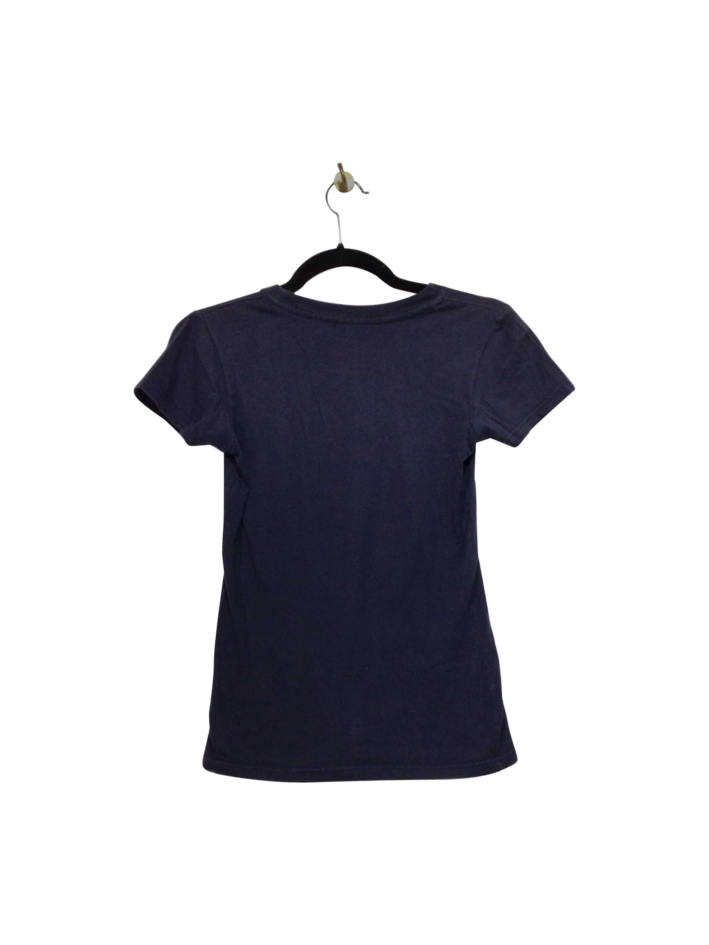 ANVIL ORGANICS Stylish Regular Fit Blue T-shirt - Size S