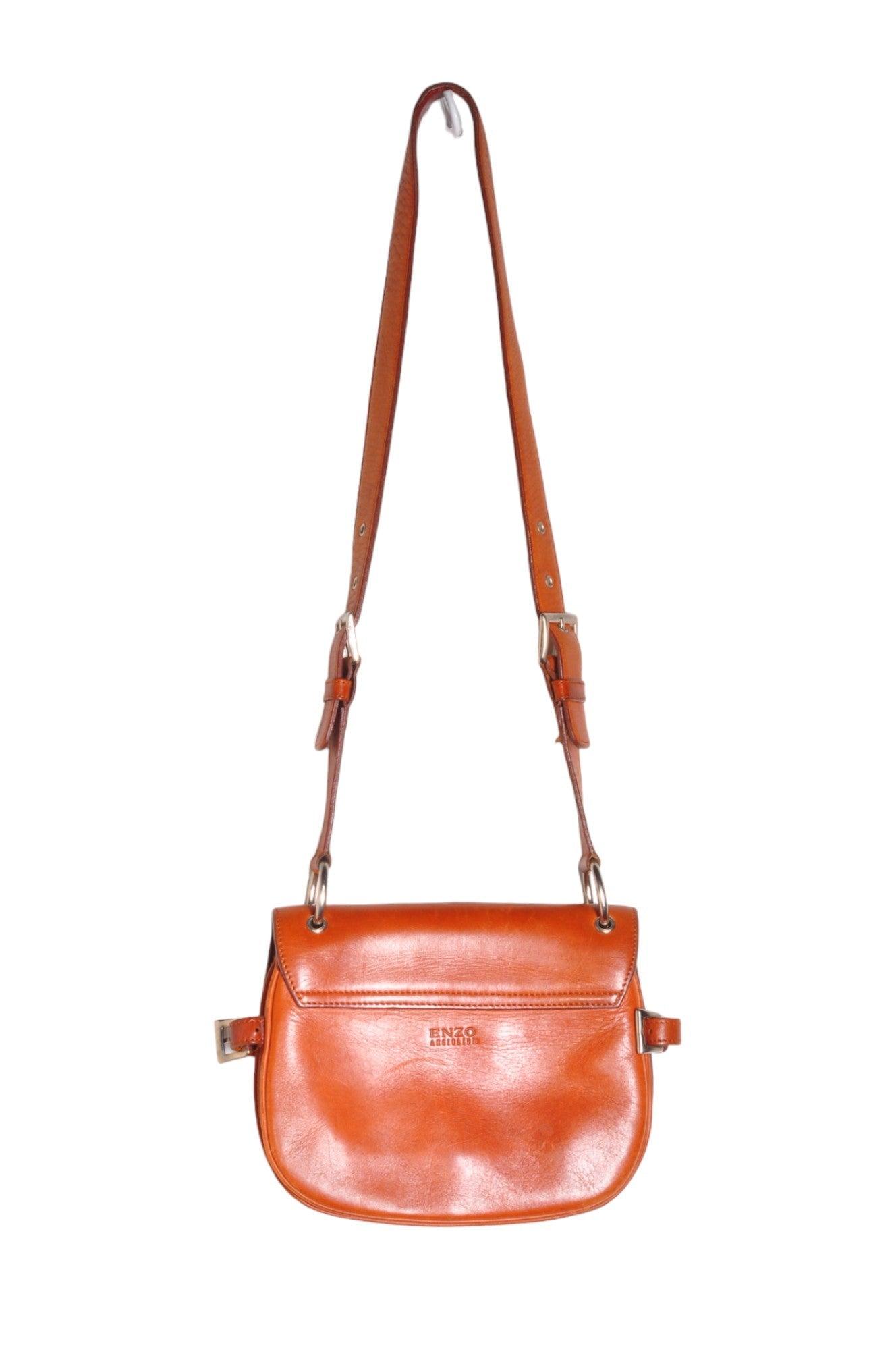 ENZO ANGIOLINI Stylish Brown Regular - fit Second - hand Women's Handbag (Size S)