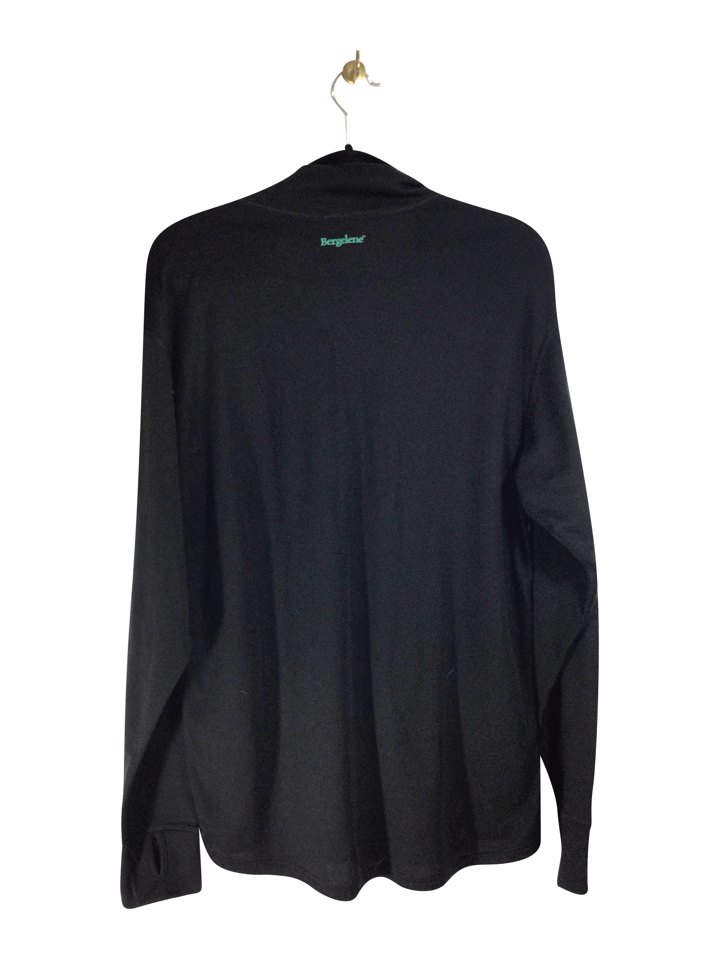Premium Second-Hand EMS Regular Fit Long-Sleeved Black Men's T-Shirt - Size L