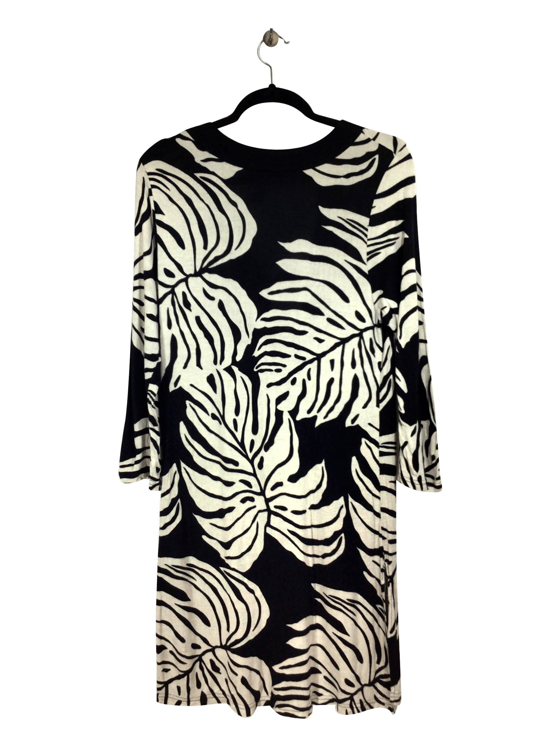 GZ Stylish Regular Fit Black Midi Dress - Size M