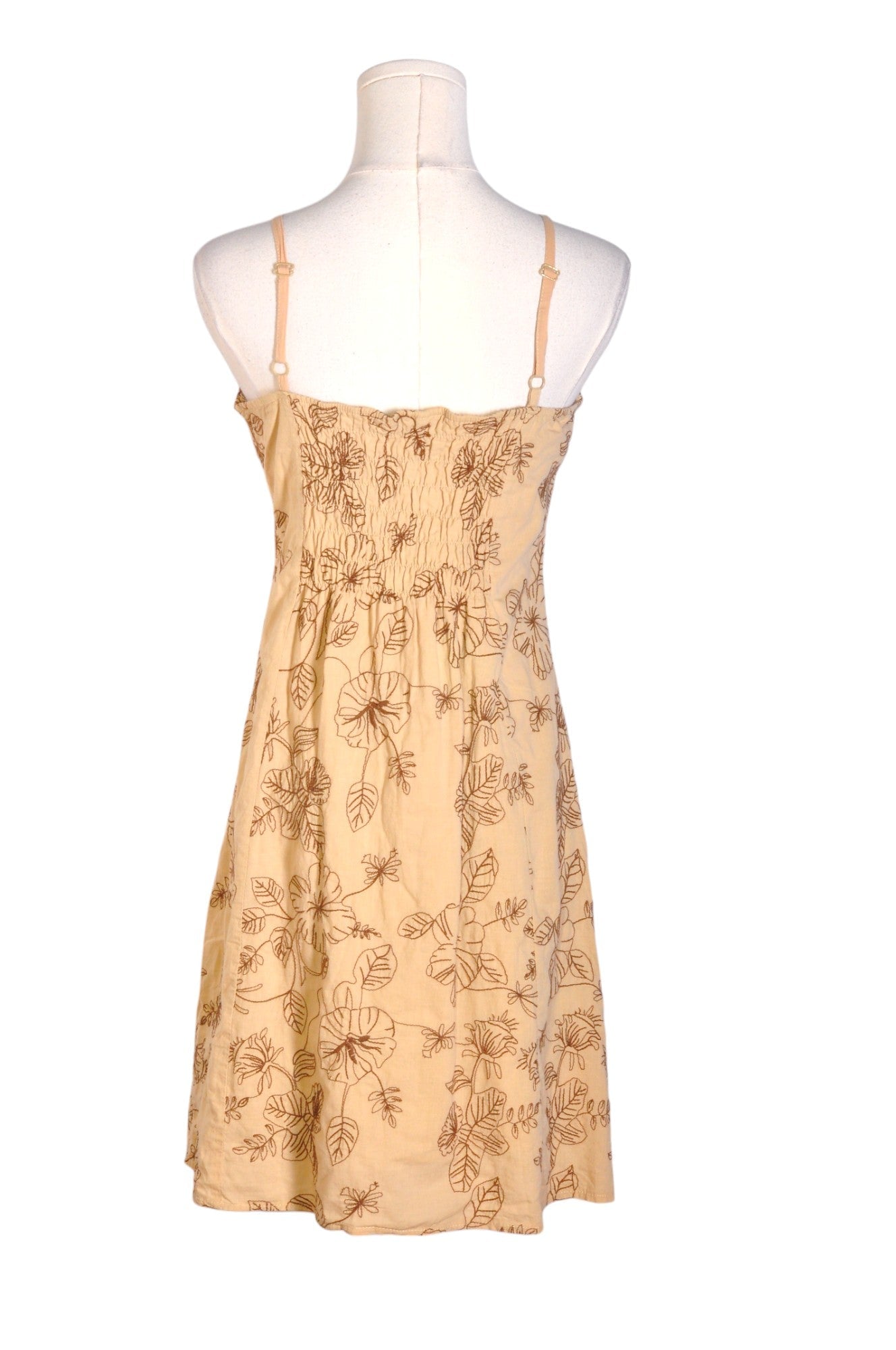 ANONYME Women's Beige Regular-Fit Sheath Dress in Size XS - Second Hand Fashion
