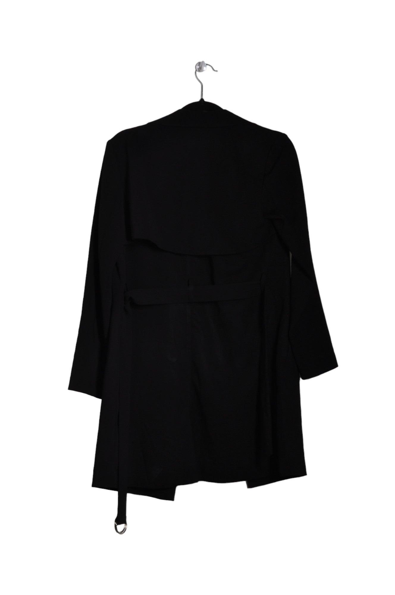 Stylish H&M Women's Regular Fit Black Coat - Size 6