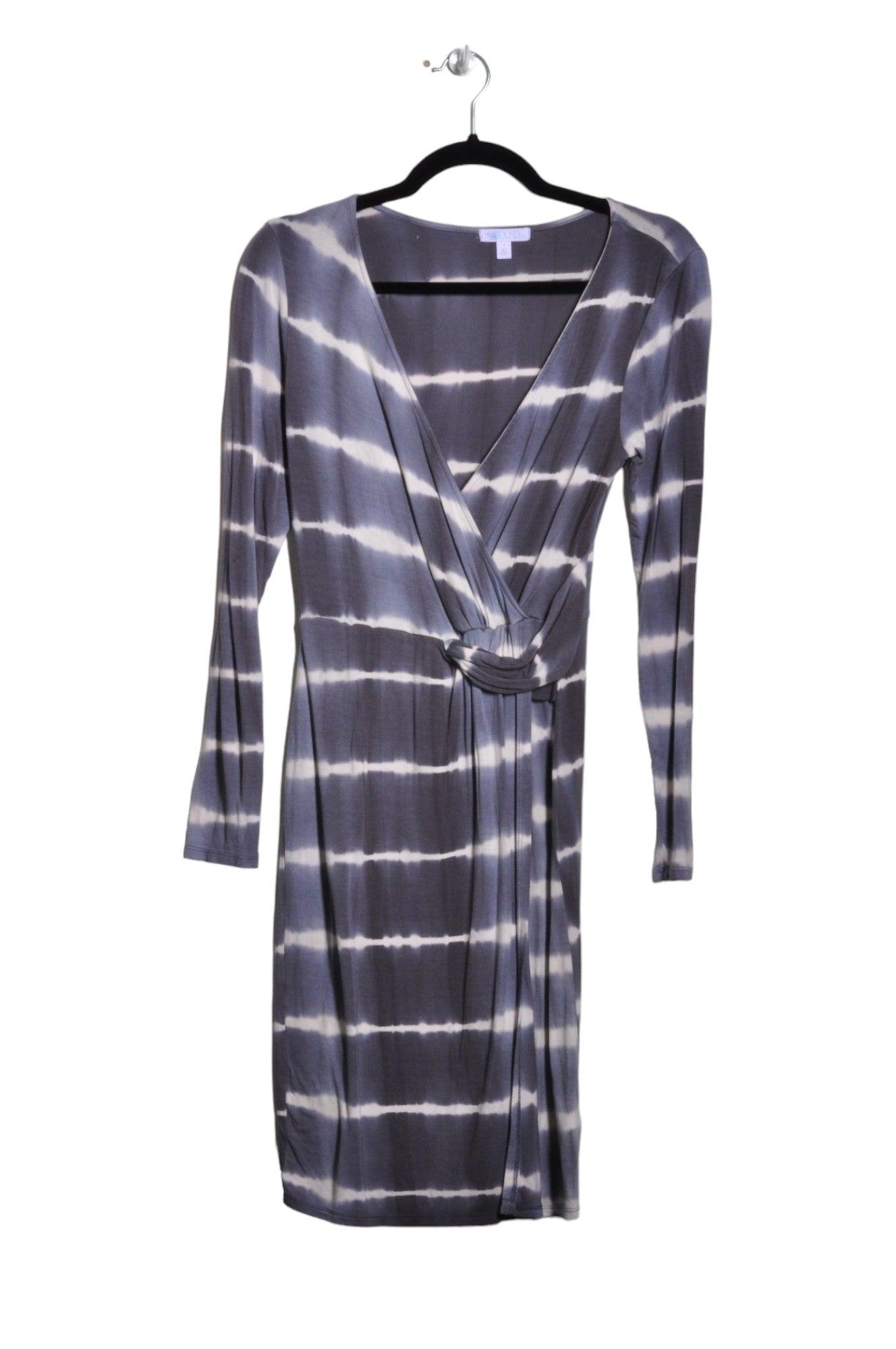 ABOUND Stylish Women's Gray Regular Fit Wrap Dress - Size S