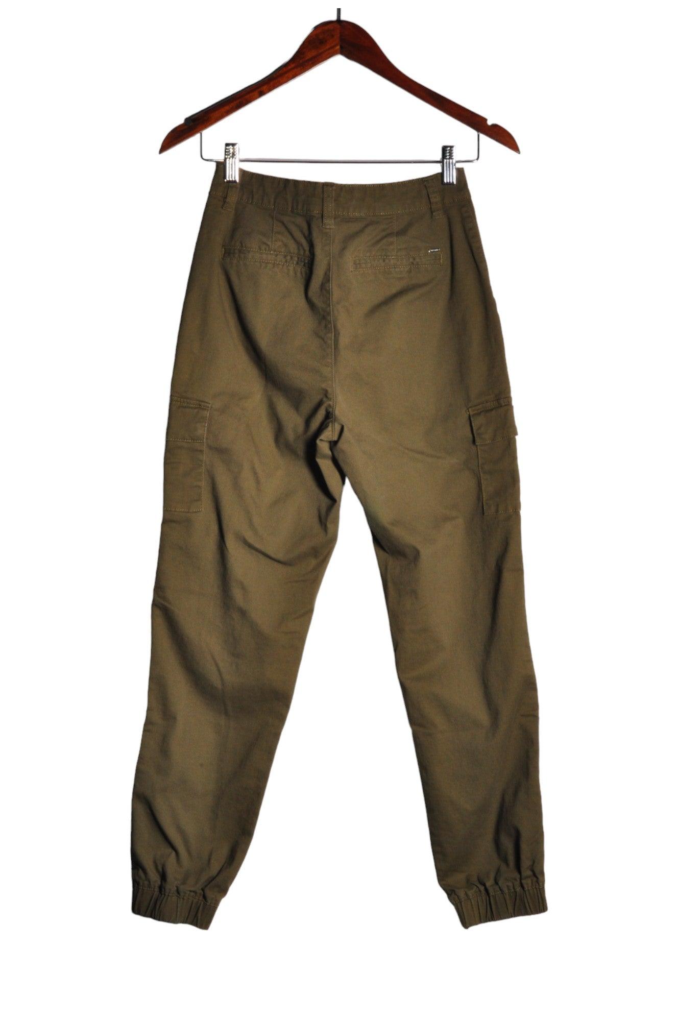 GUESS Women's Stylish Green Regular-Fit Second-Hand Work Pants - XS
