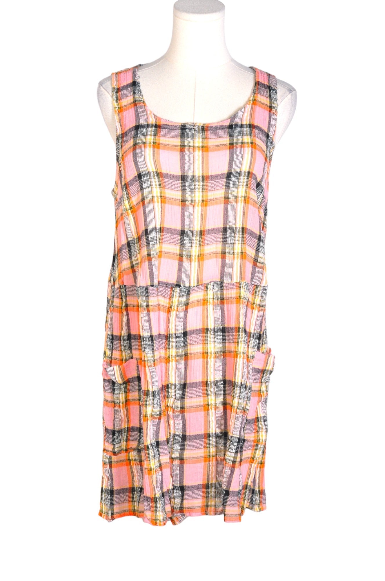 ASOS Second Hand Women's Pink Regular Fit Drop Waist Dress - Size 18