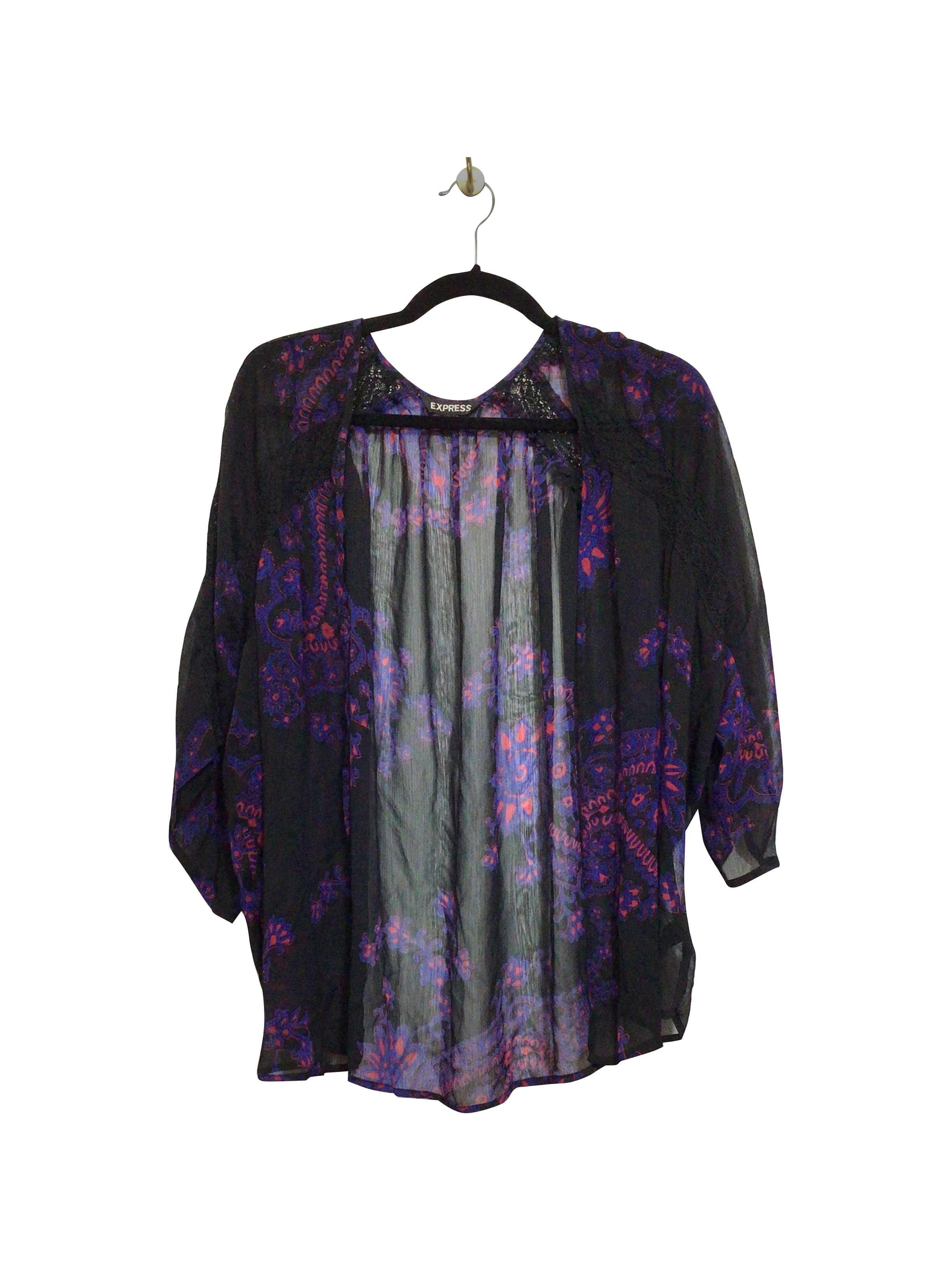 Stylish EXPRESS Regular Fit Black Blouse - Size L