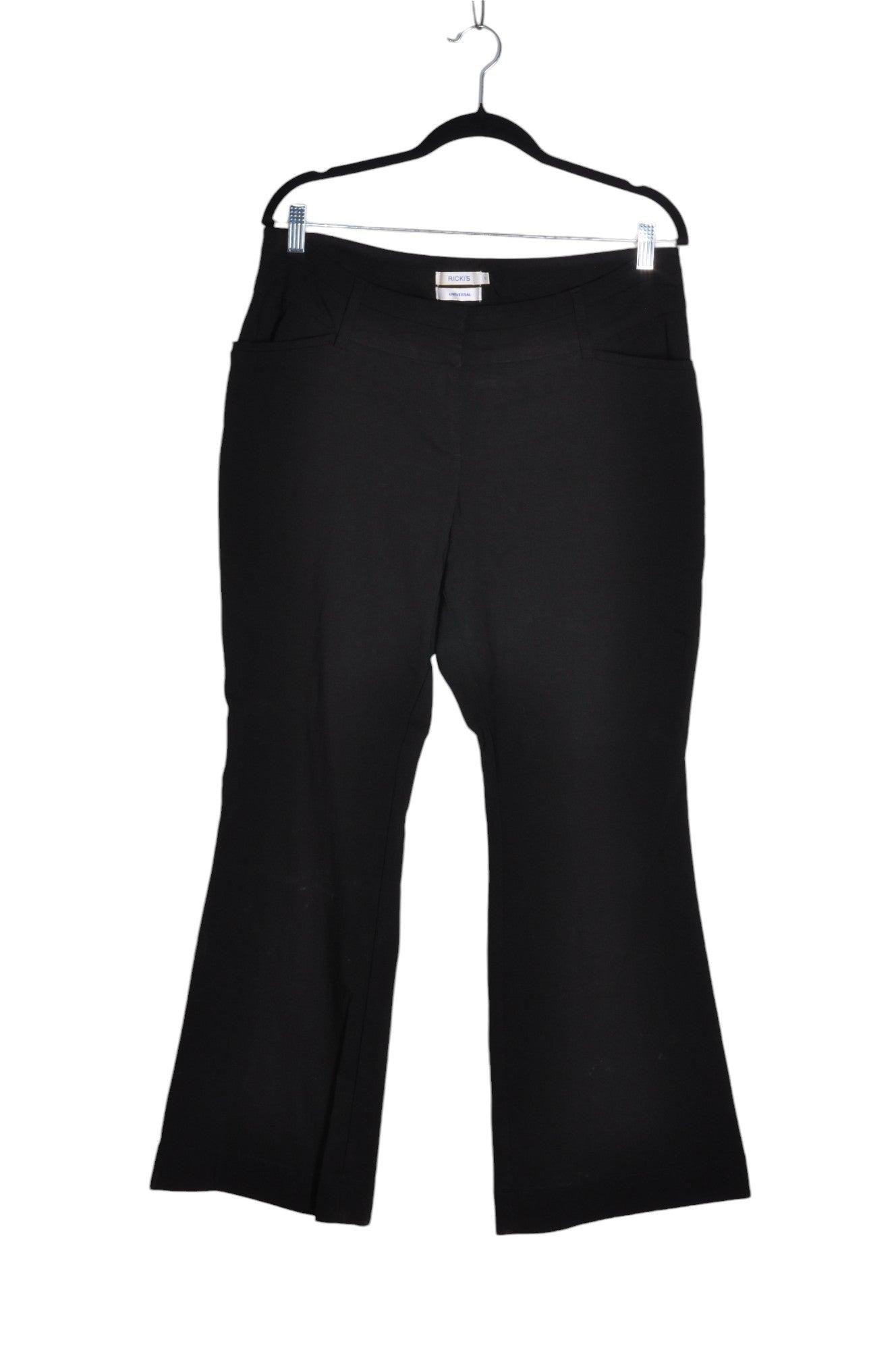 RICKI'S Stylish Women's Regular-Fit Black Work Pants - Size 12