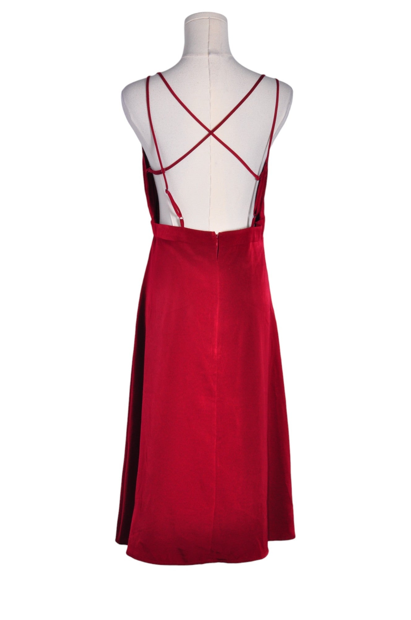 Stylish ROKOKO Women's Red A-Line Regular Fit Dress - Size L