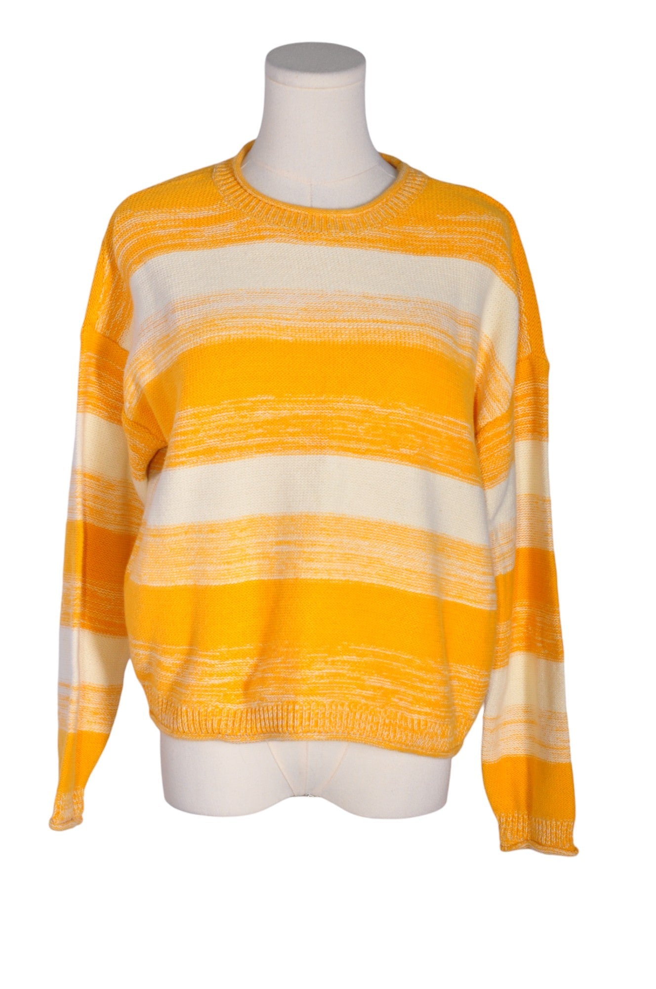 JOE FRESH Stylish Women's Orange Regular-Fit Sweater - Size M
