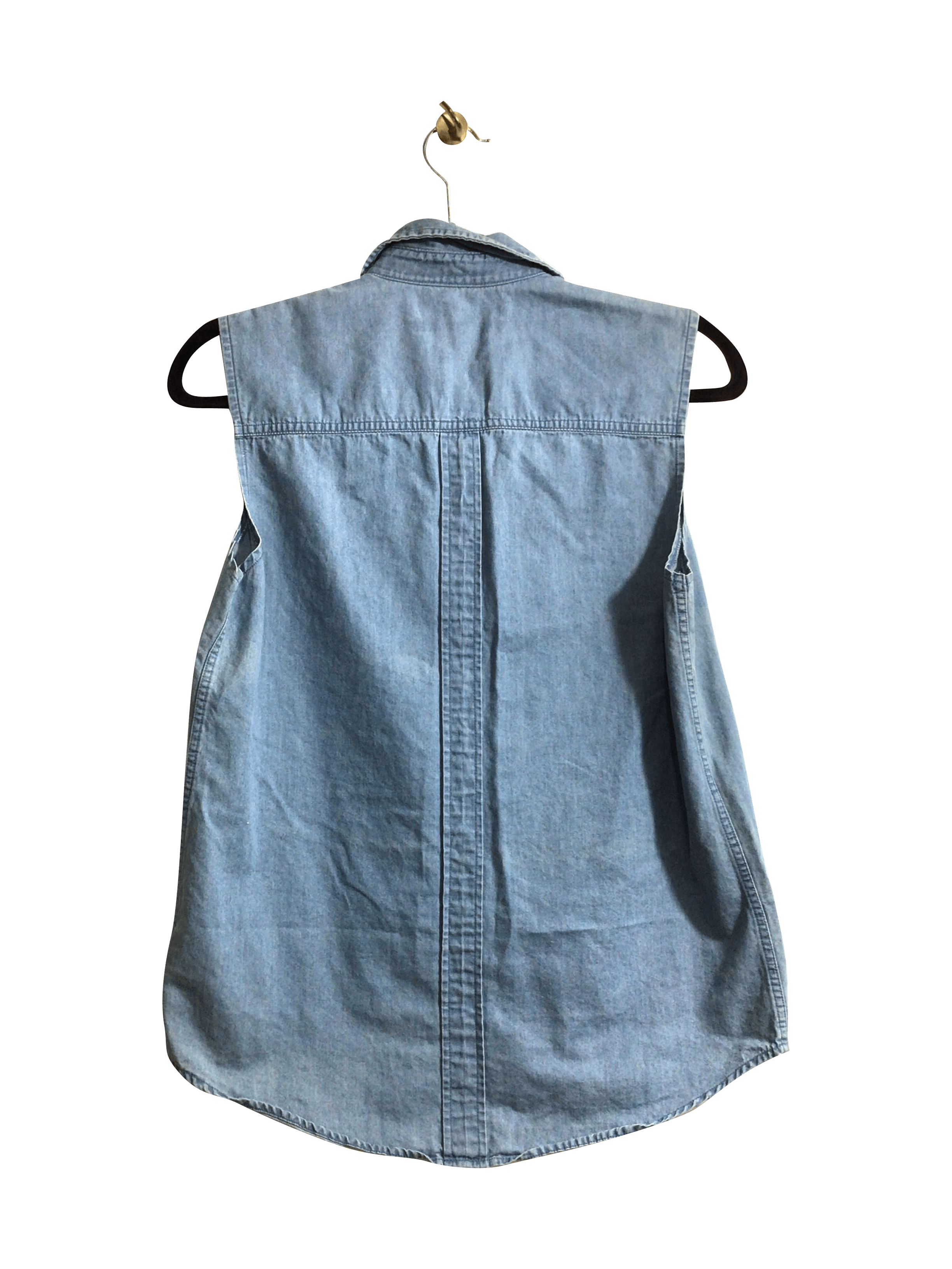 7 FOR ALL MANKIND Stylish Women's Blue Denim Tops in Regular Fit - Size XS