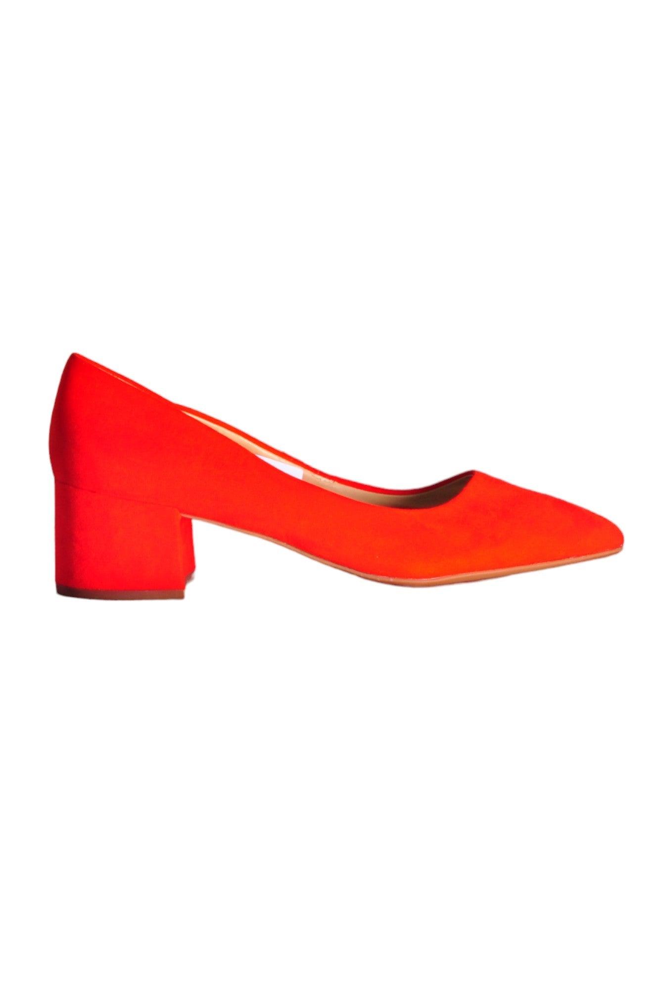 Stylish JOE FRESH Orange Regular - fit Women's Heels Size 6