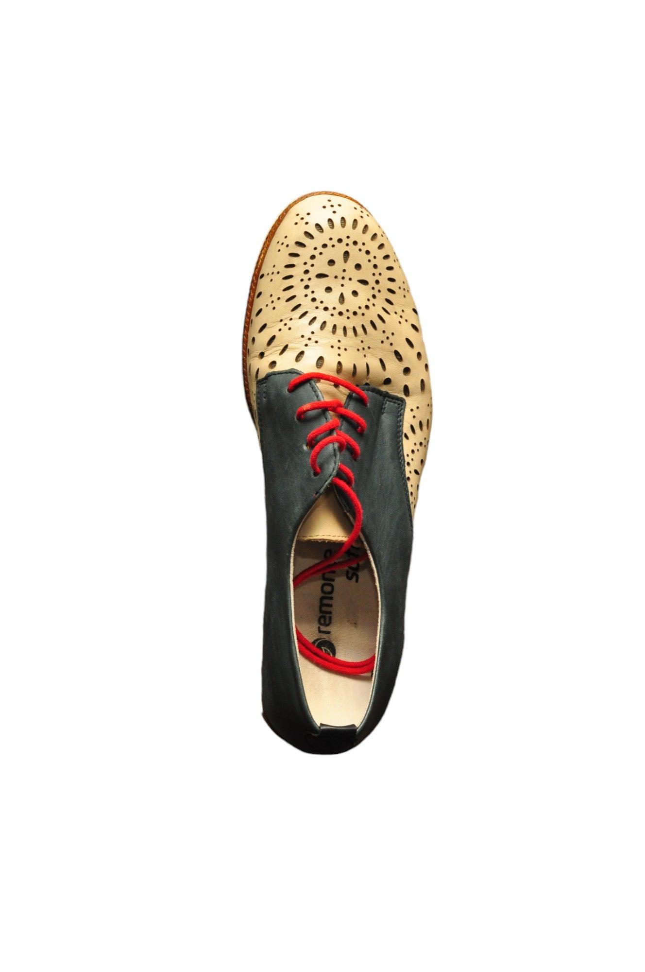 Stylish REMONTE Women's Regular Fit Blue Flat Shoes - Size 39
