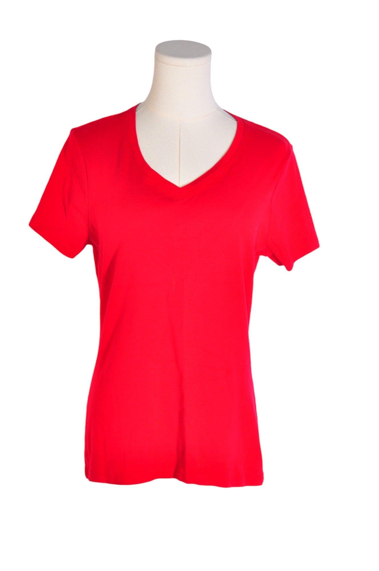 EDDIE BAUER Stylish Women's Regular Fit Red T-Shirt - Size M