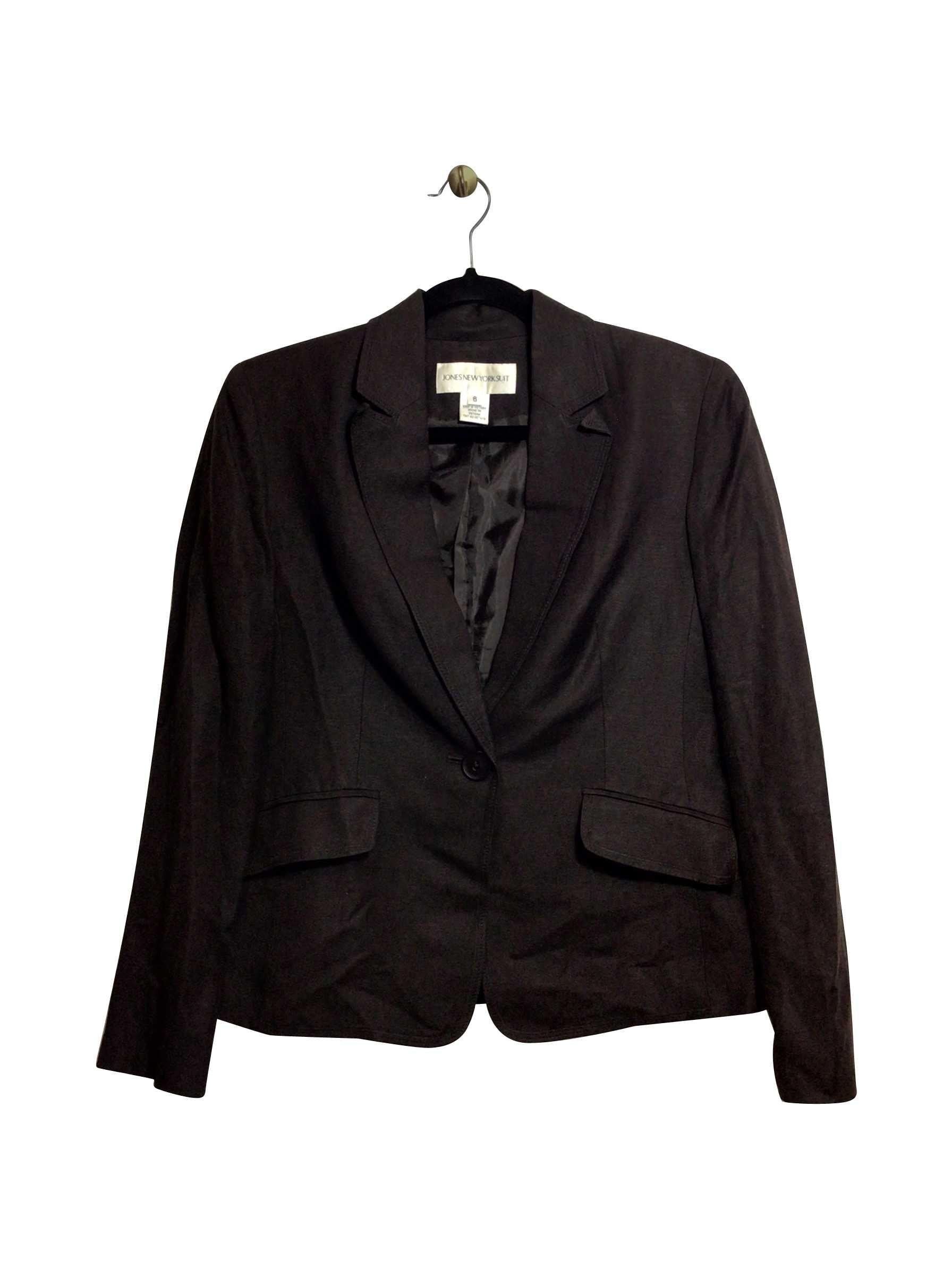 JONES NEW YORK Stylish Regular Fit Brown Blazers - Size 6