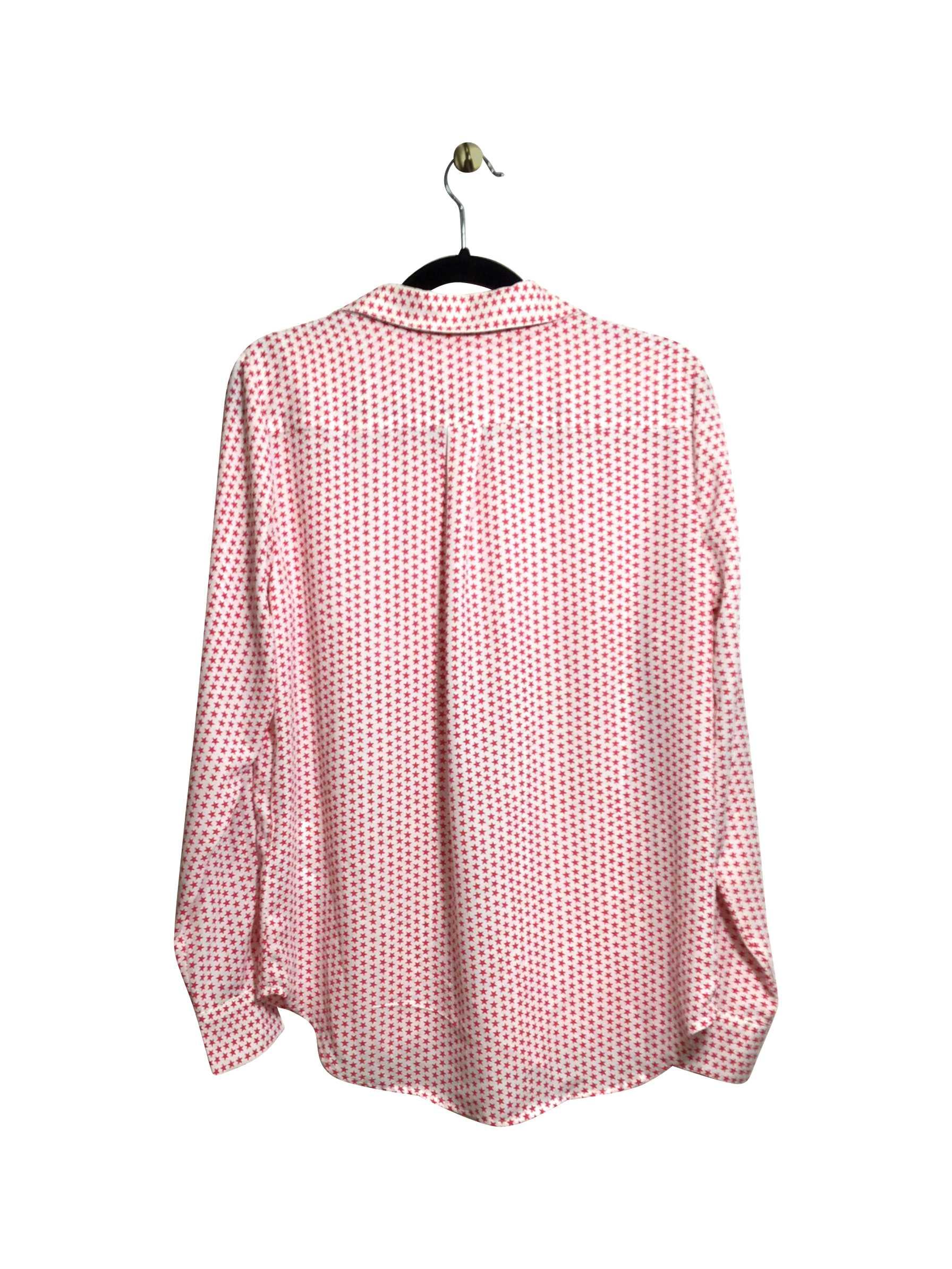 JOE FRESH Stylish Regular Fit Red Button - down Top, Size M