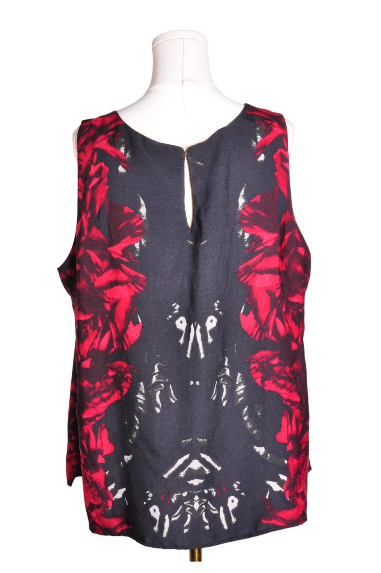 Stylish ADDITION ELLE Women's Red Regular Fit Blouse - Size 18