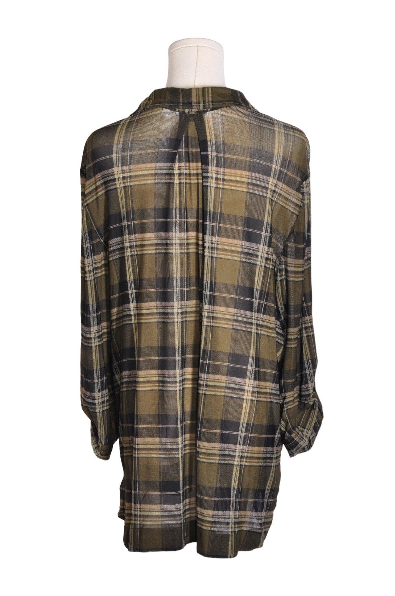 REITMANS Stylish Women's Green Regular Fit Button Down Tops - Size 18