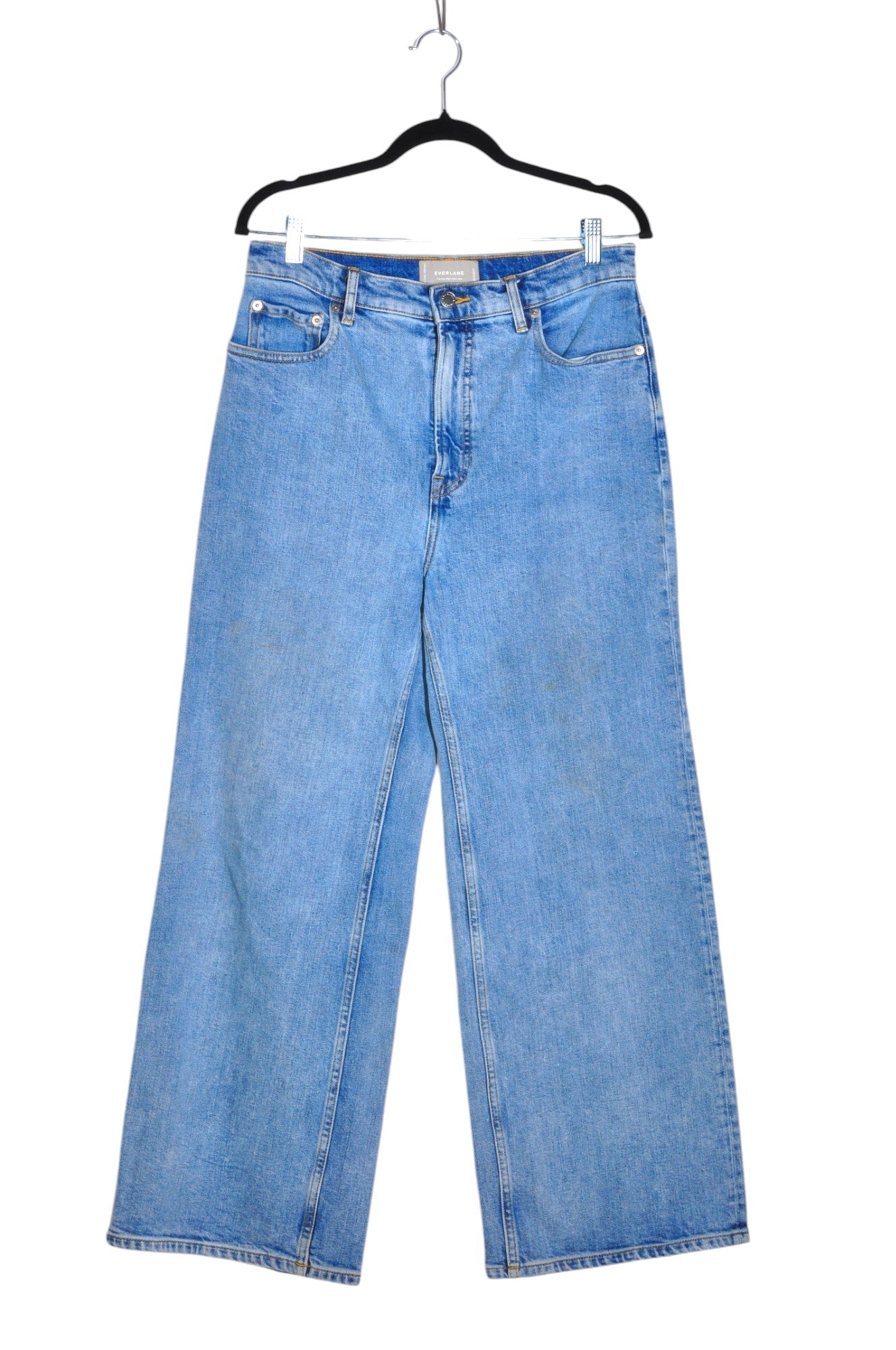 EVERLANE Second Hand Women's Regular Fit Blue Straight-Legged Jeans - Size 29