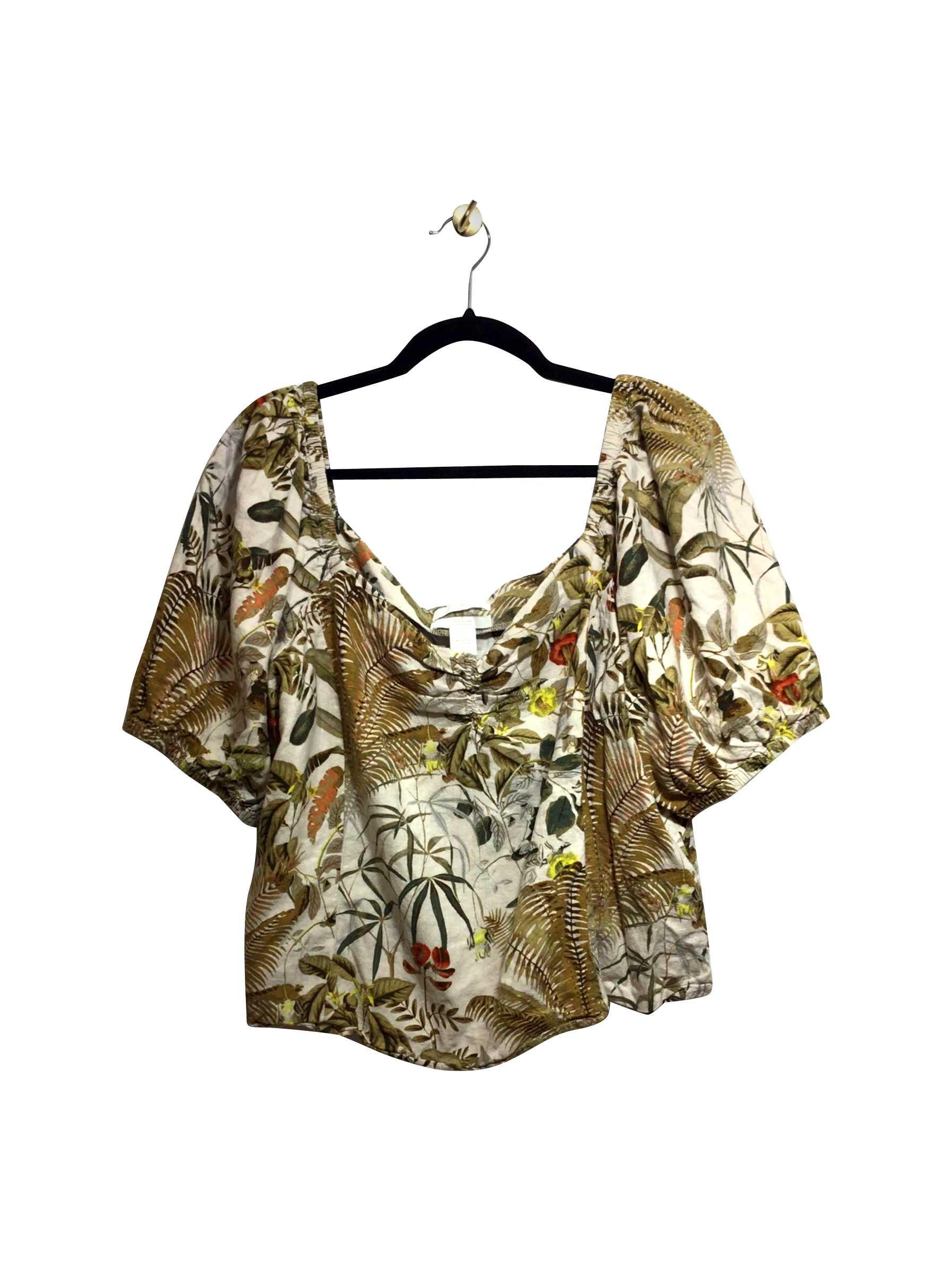 H&M Beige Regular Fit XL Blouse - Second Hand Fashion Gem