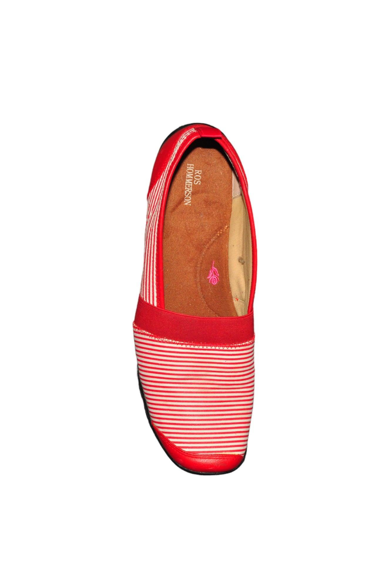 ROS HOMMERSON Stylish Women's Red Flat Shoes with Regular Fit - Size 10.5