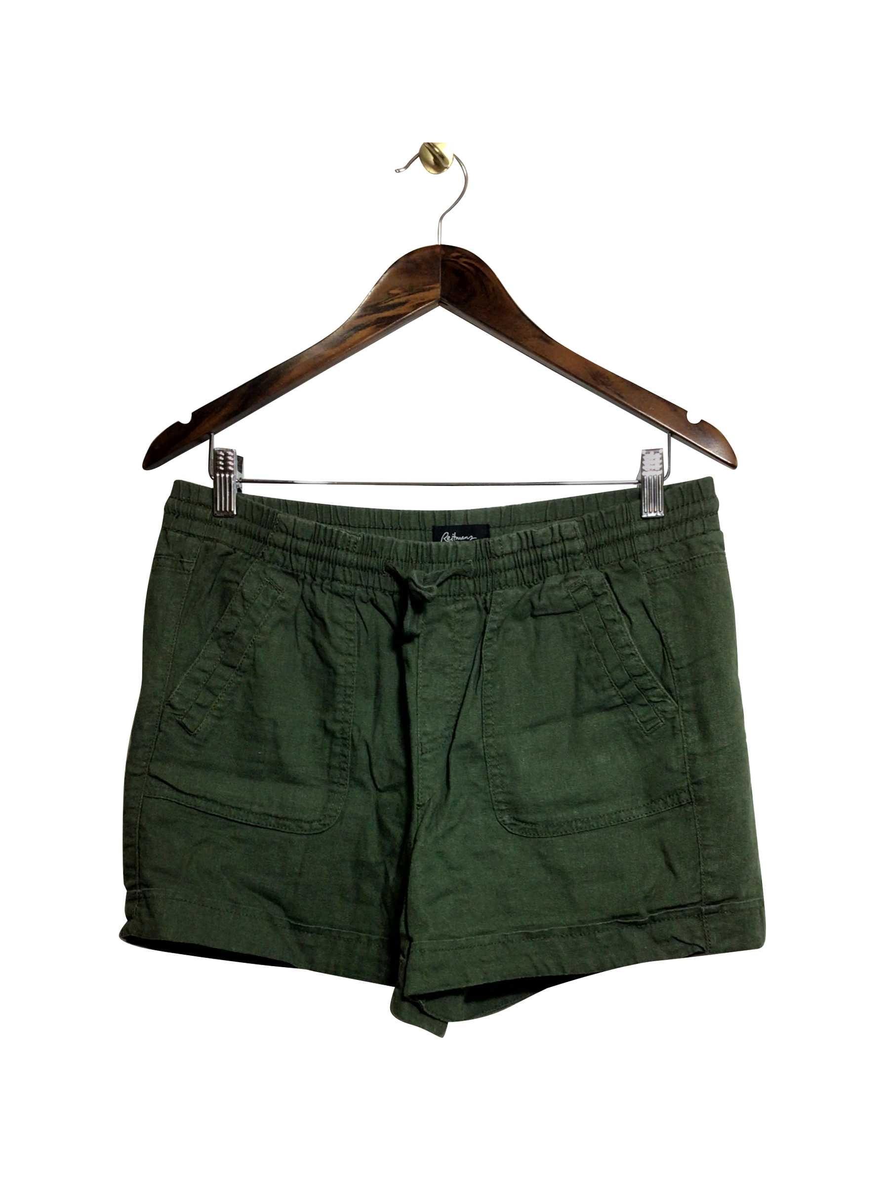 REITMANS Stylish Regular Fit Green Pant Shorts - Size 10