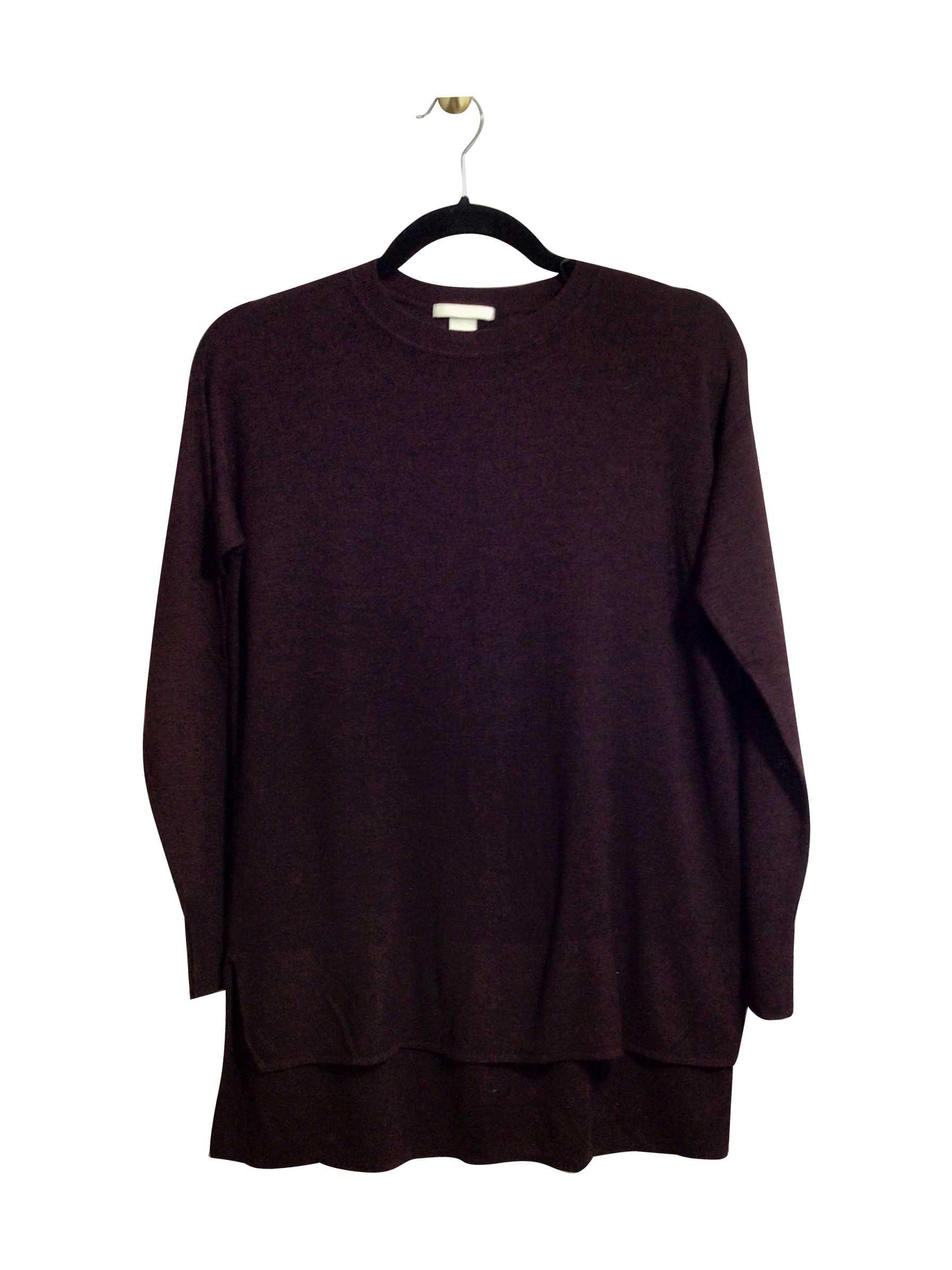 H&M Stylish Regular Fit Long Sleeve Red T-shirt - Size S