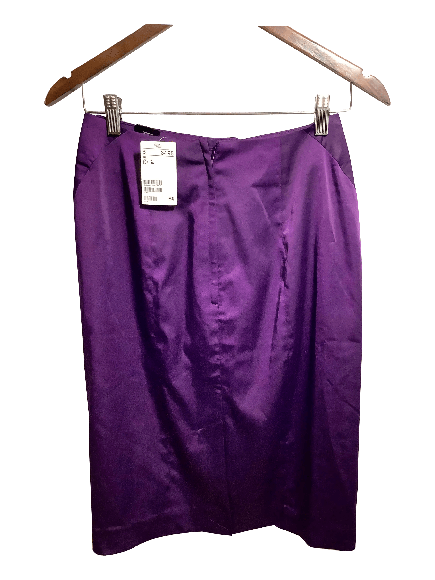Stylish H&M Purple Regular Fit Skirt - Size 6