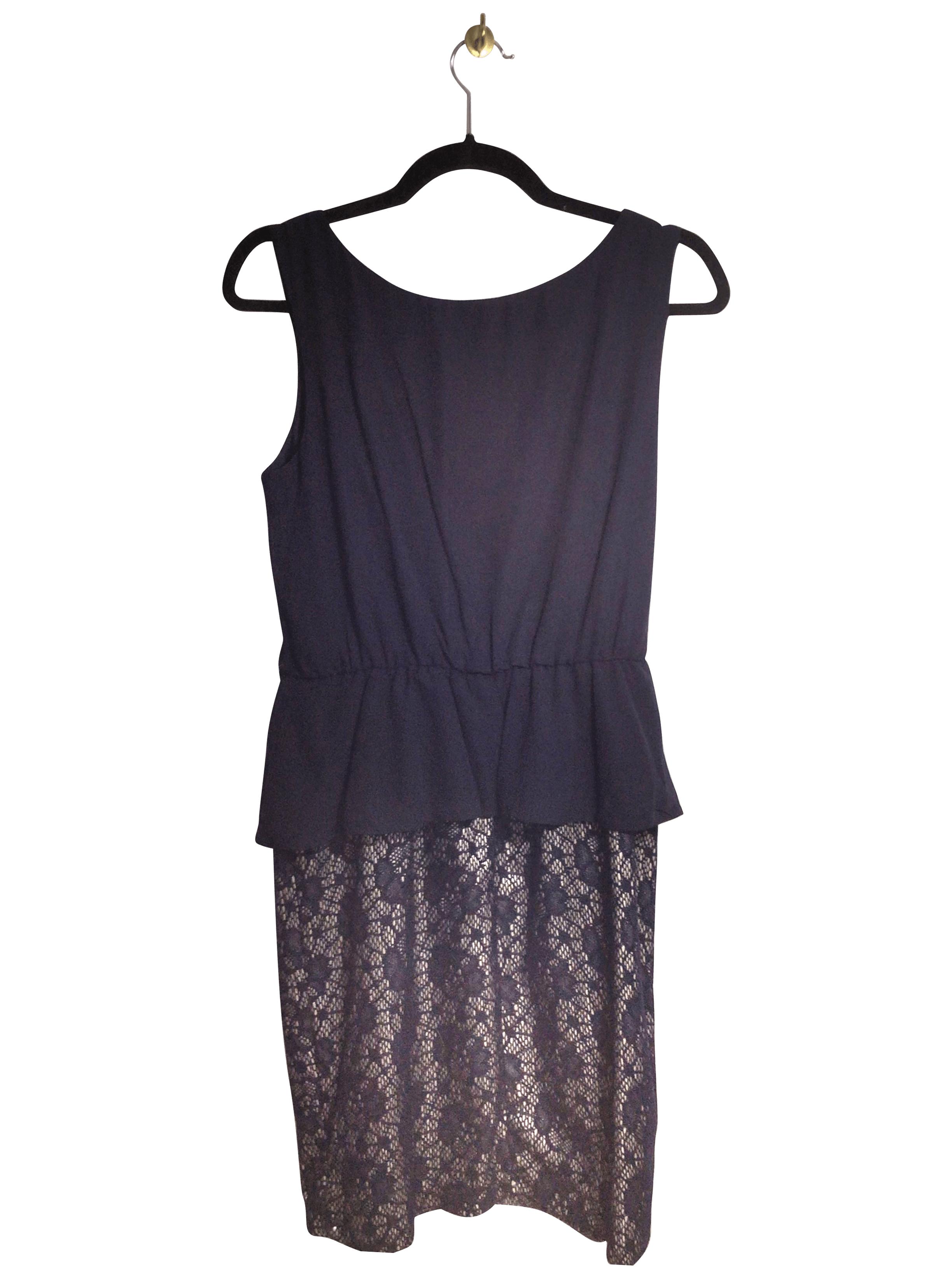 EN FOCUS STUDIO Stylish Women's Blue Regular-Fit Shift Dress - Size 12