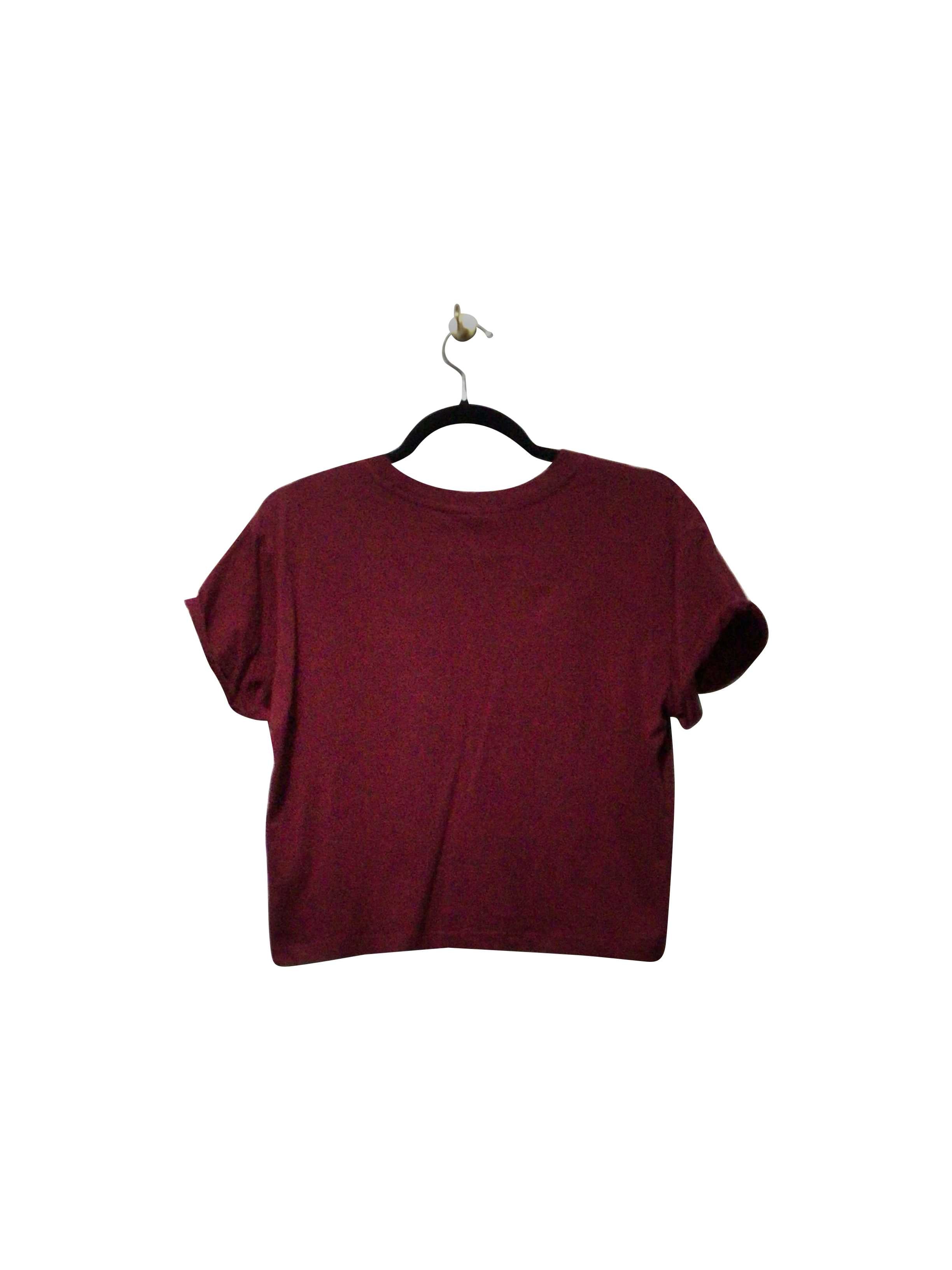 H&M Stylish Regular Fit Red Crop Top - Size S