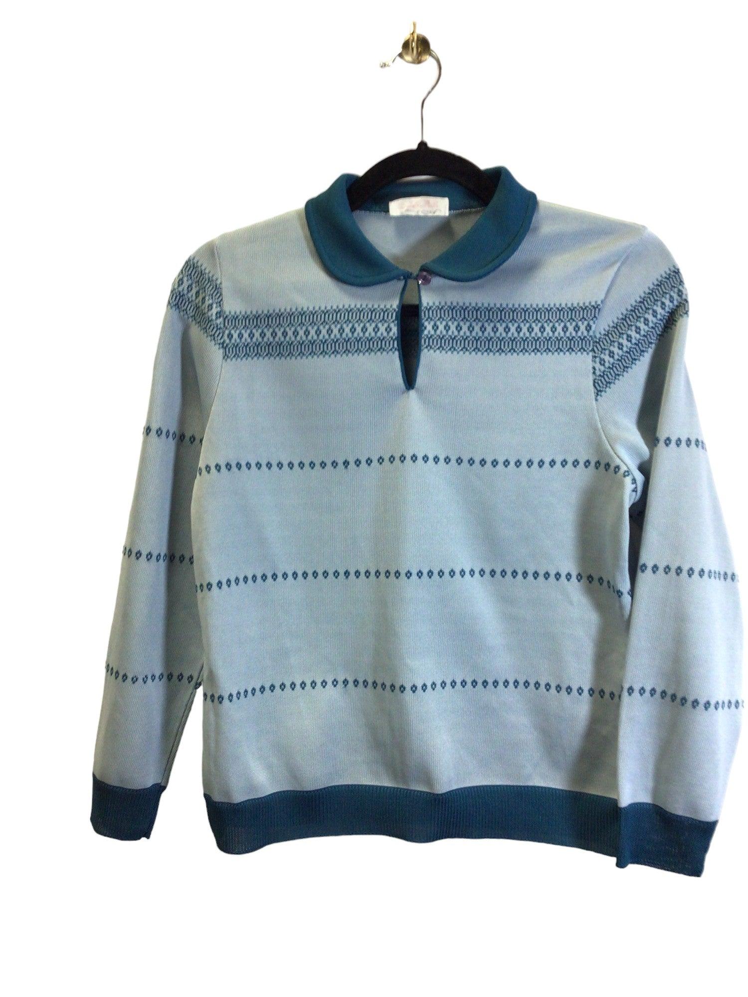 ELAN Stylish Men's Blue Regular Fit Sweater - Size M