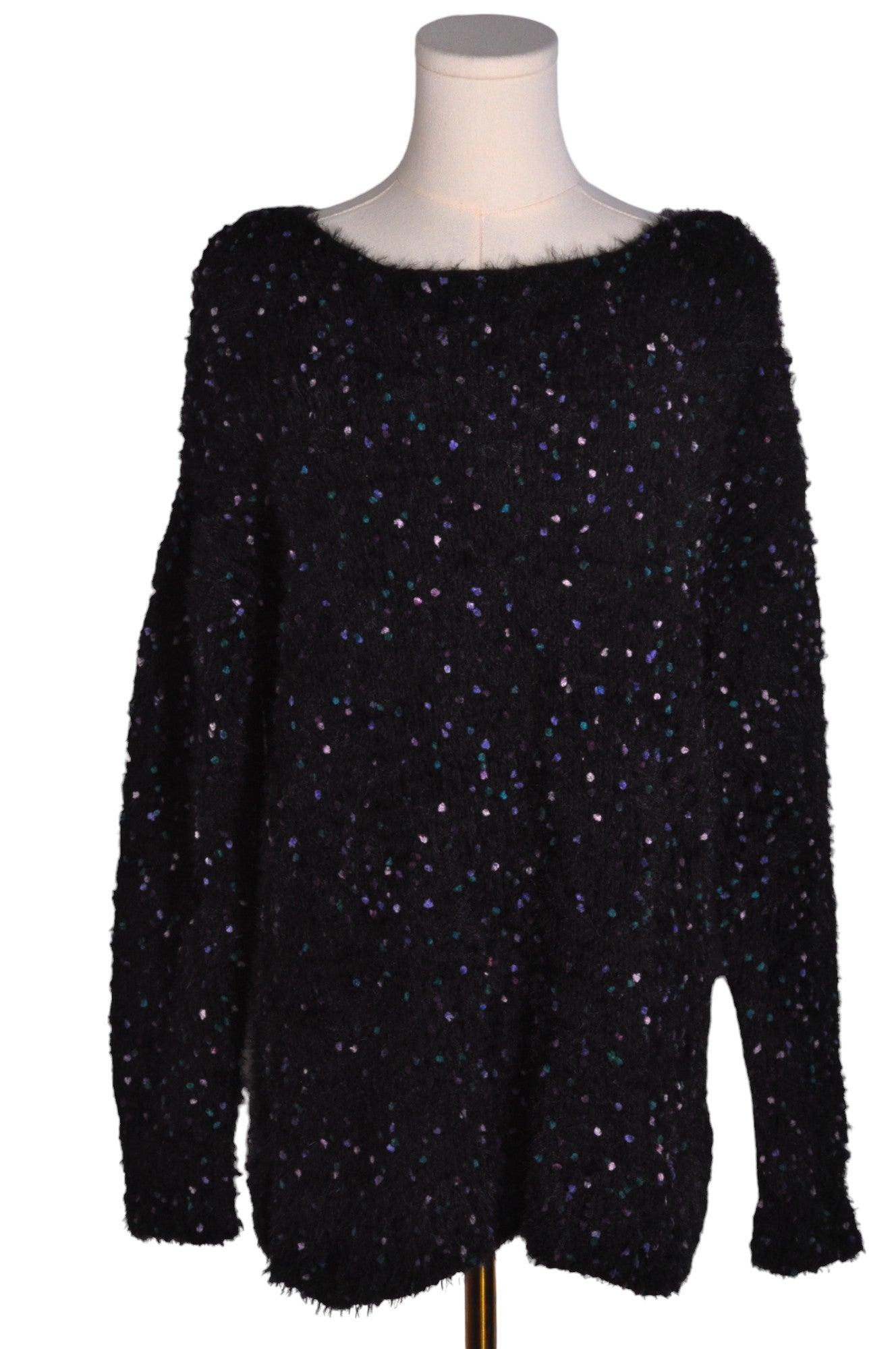 RICKI'S Stylish Regular Fit Black Women's Blouses - Size L