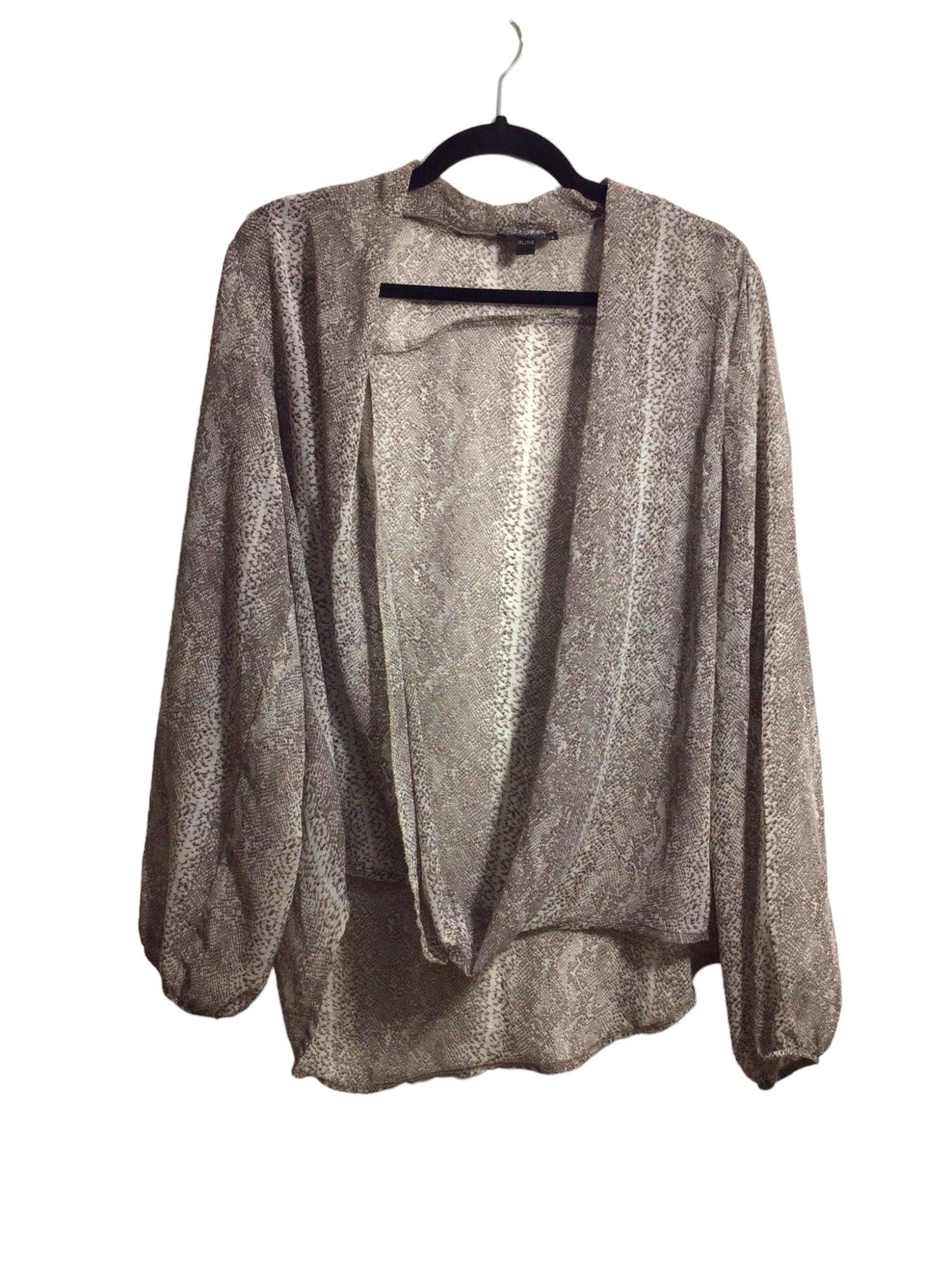 Stylish ROBIN Women's Gray Regular-Fit Cardigan - Size L
