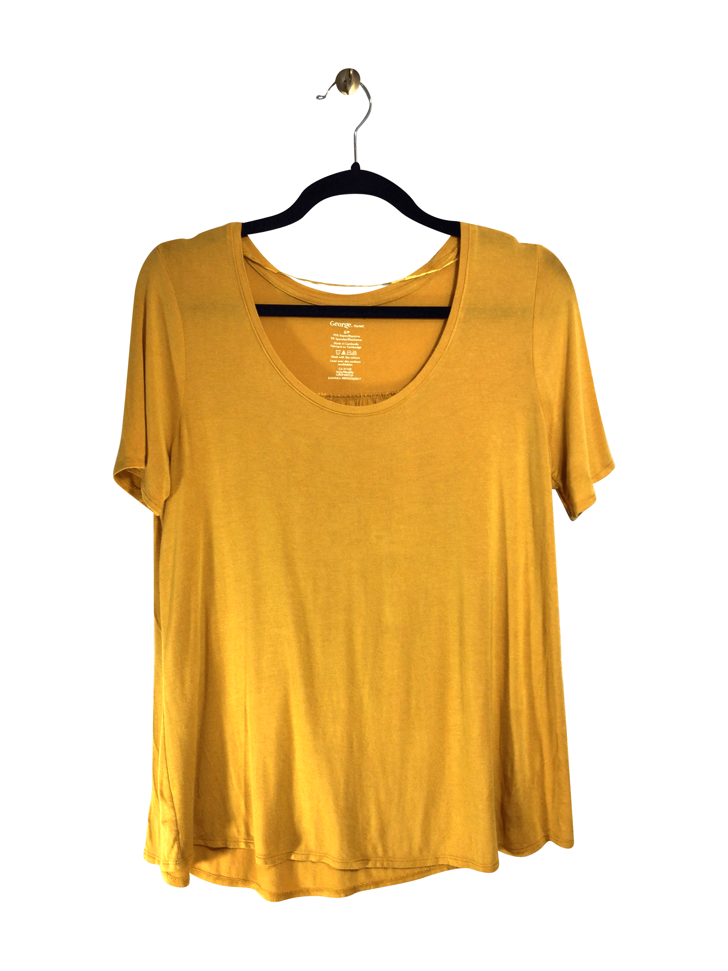 GEORGE Women T-Shirts Regular fit in Yellow - S