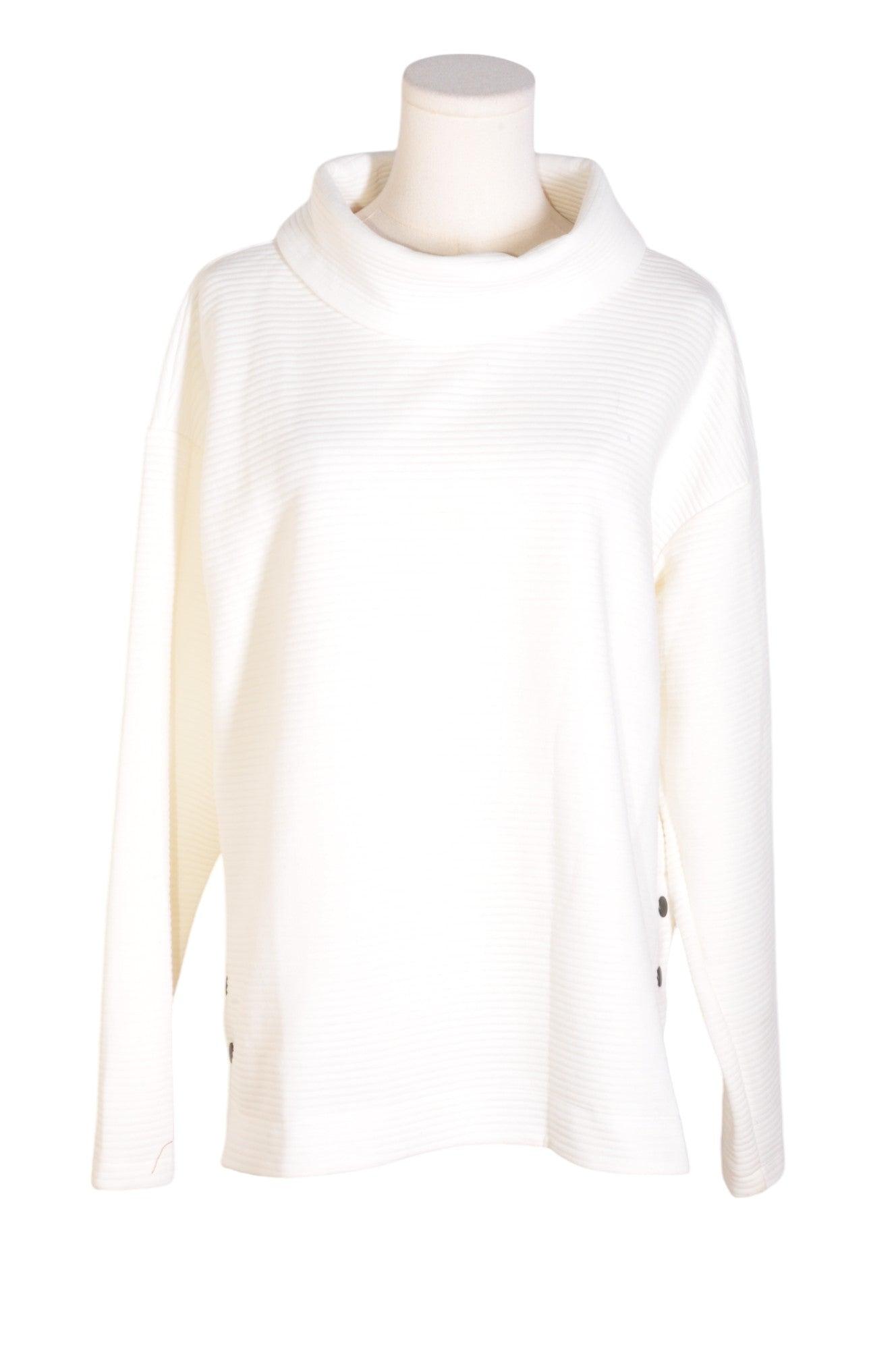 JOE FRESH Women's Classic White Turtleneck Top in Regular Fit - Size XL