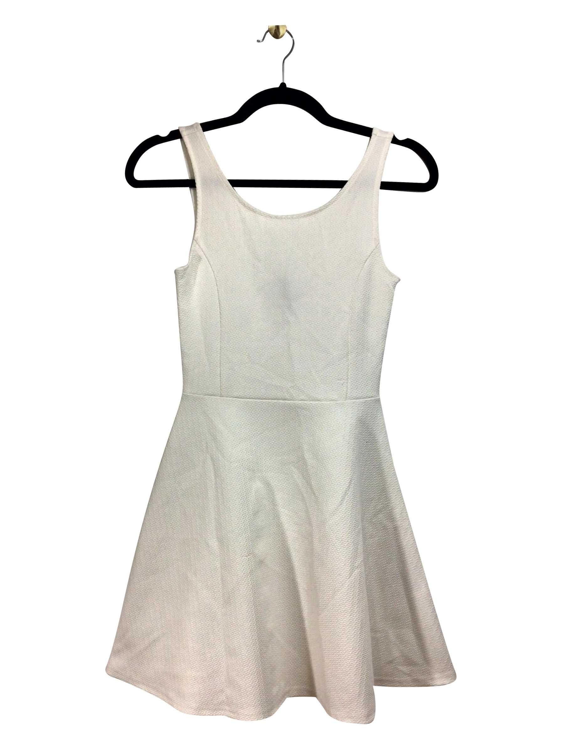 H&M Second-hand Regular Fit White Shift Dress - Size 2