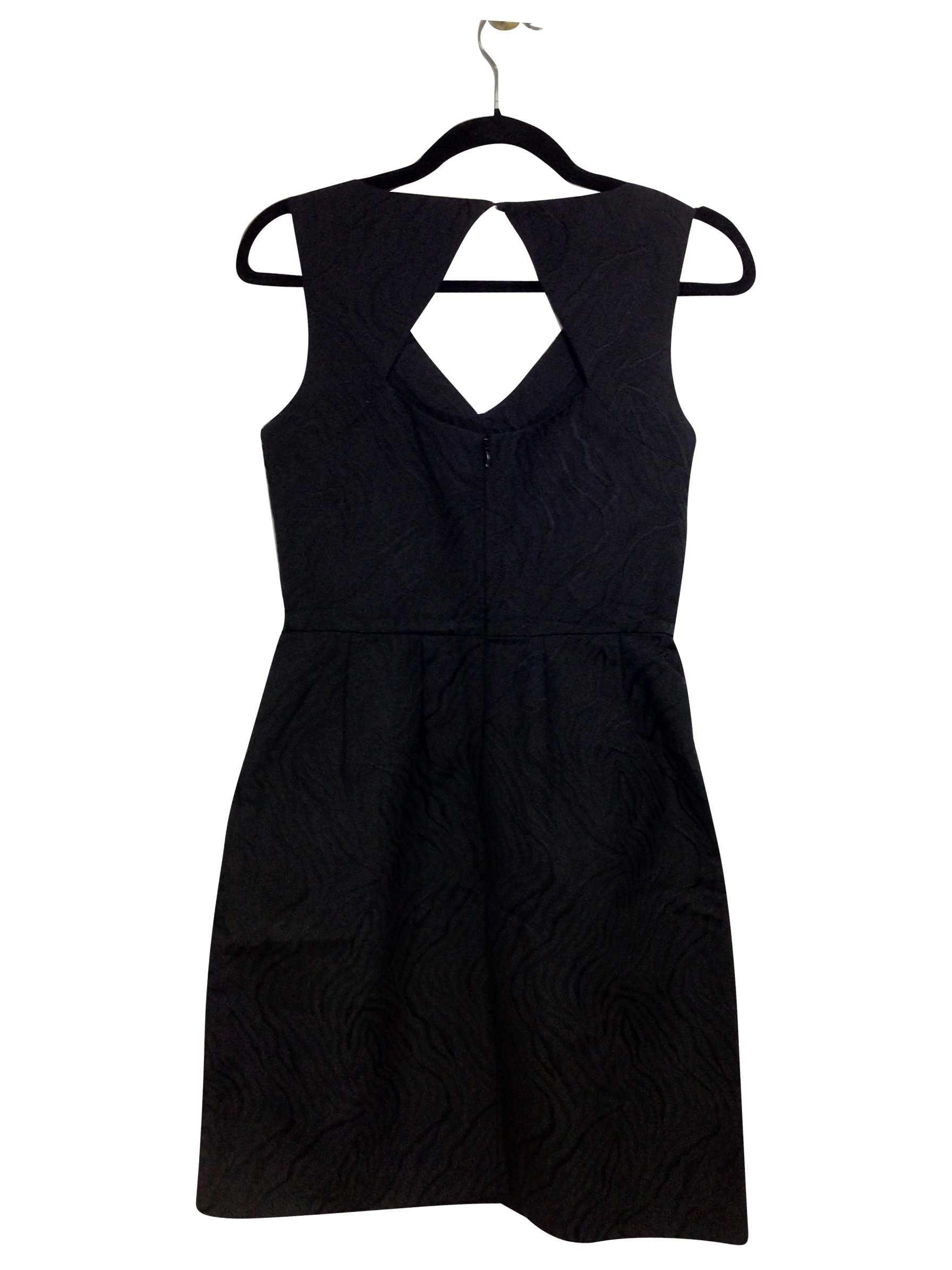 ELLEN TRACY Stylish Regular Fit Black Midi Dress - Size 4